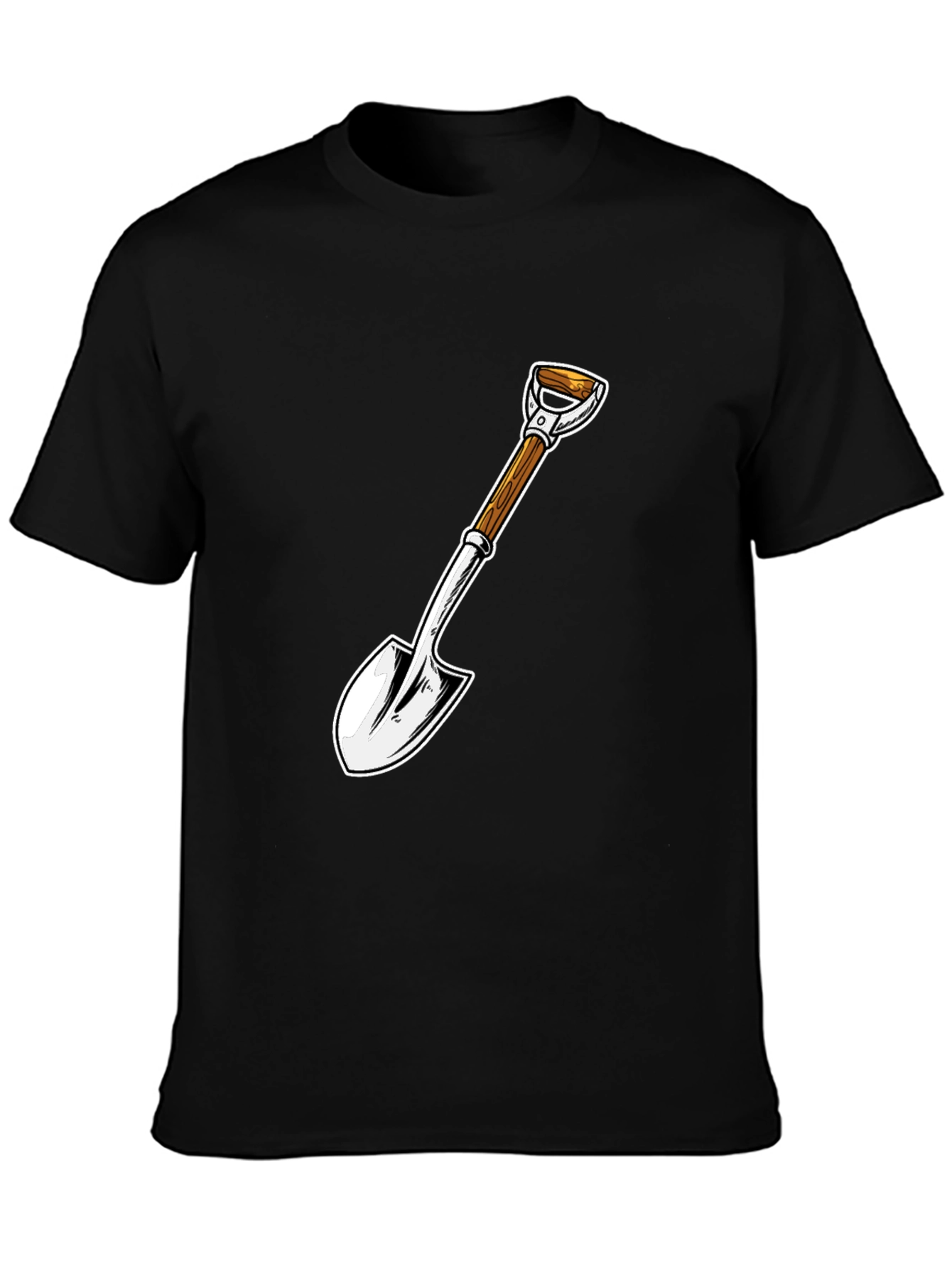 Shovel Graphic Tee - Black Cotton Blend
