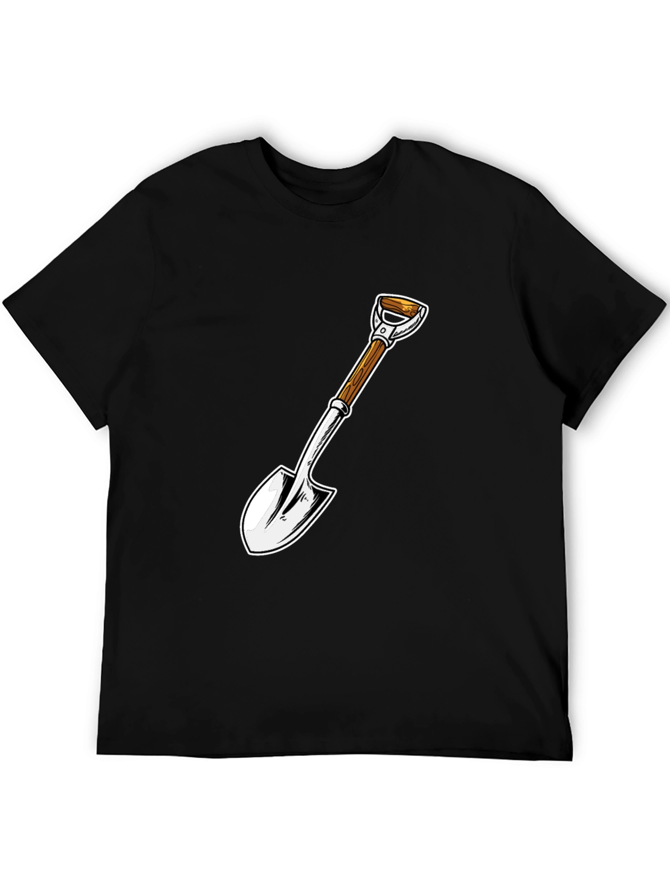 Shovel Graphic Tee - Black Cotton Blend