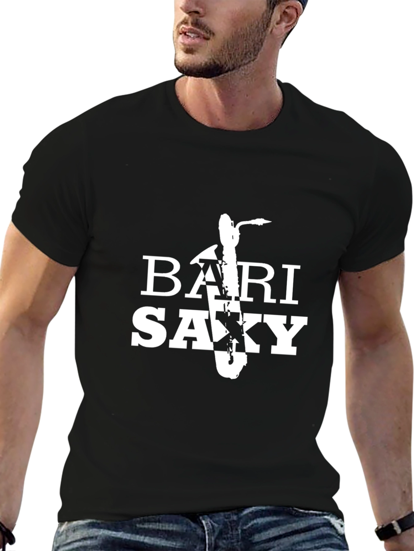 Bari Saxxy T-Shirt - Musicians Graphic Tee