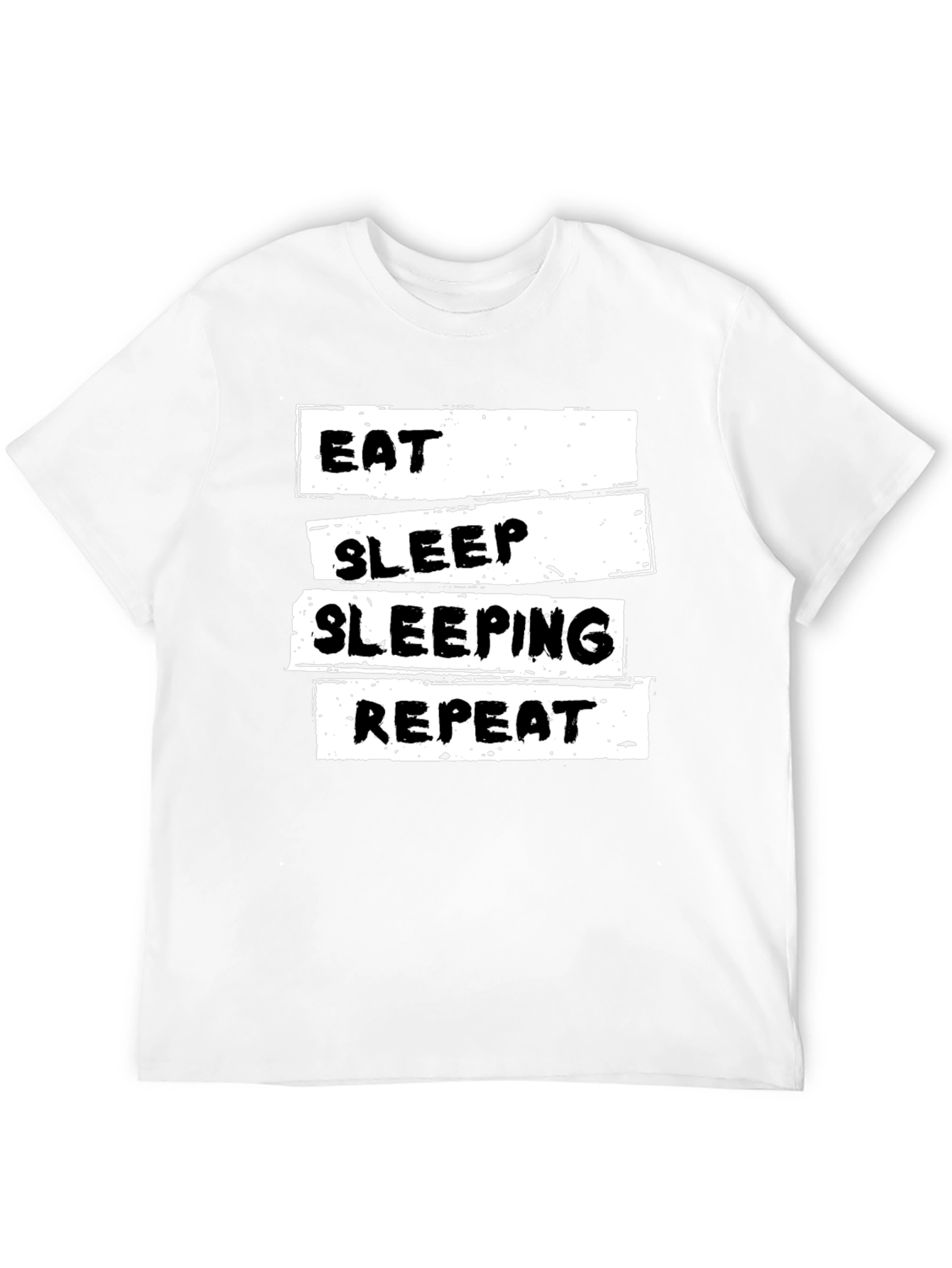 Eat Sleep Sleeping Repeat Black T-Shirt