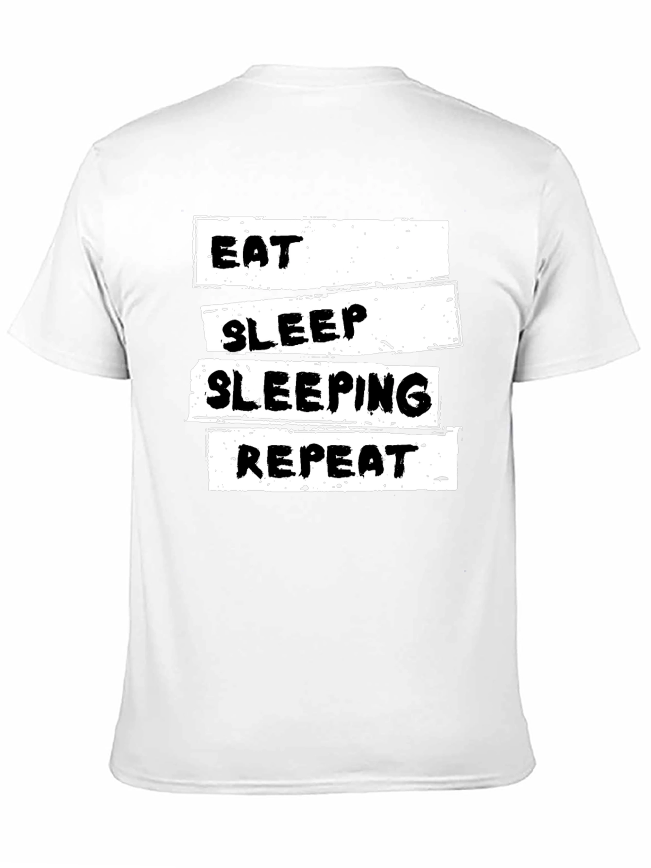 Eat Sleep Sleeping Repeat Black T-Shirt