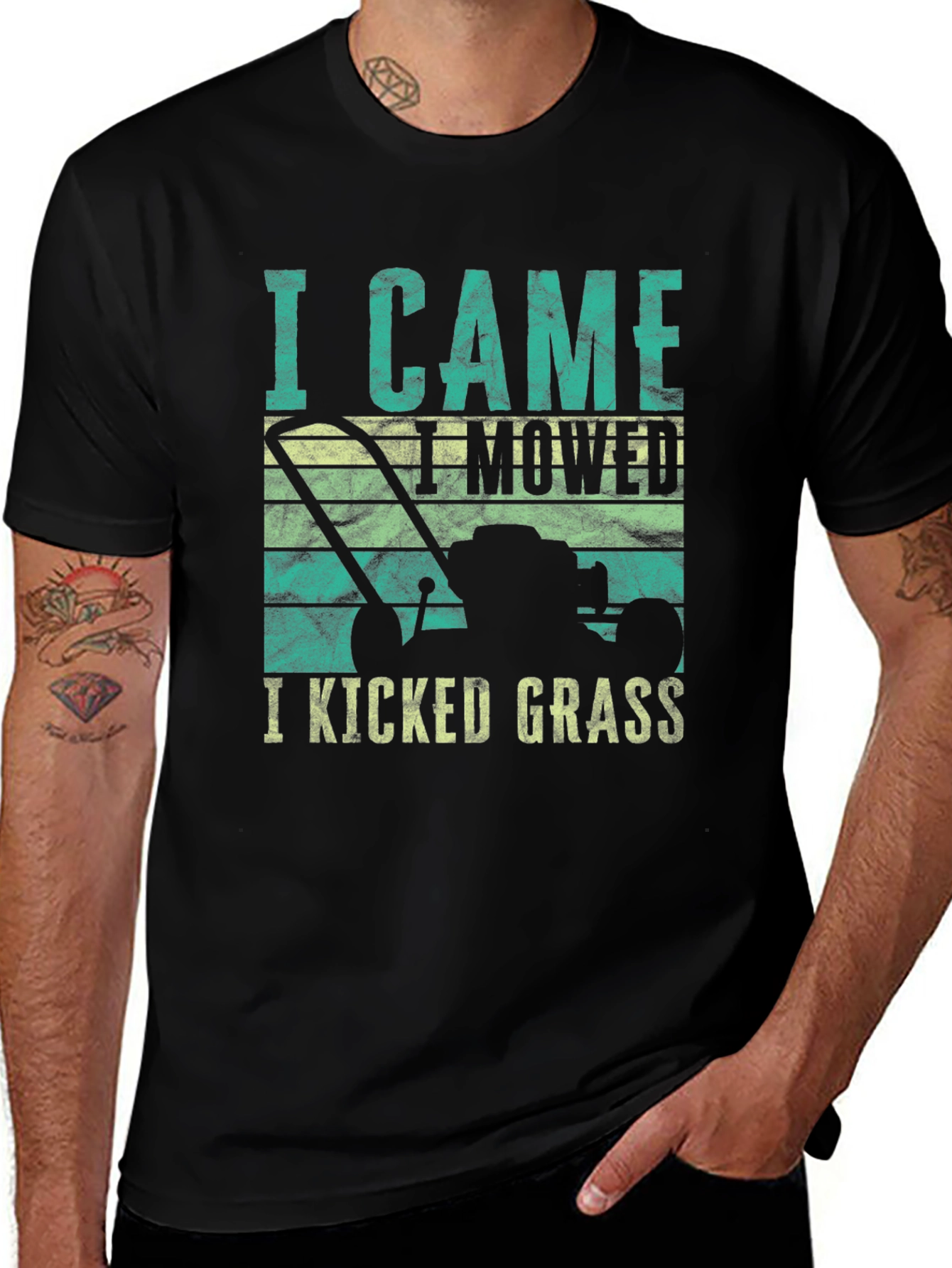 I Came I Mowed I Kicked Grass Tee
