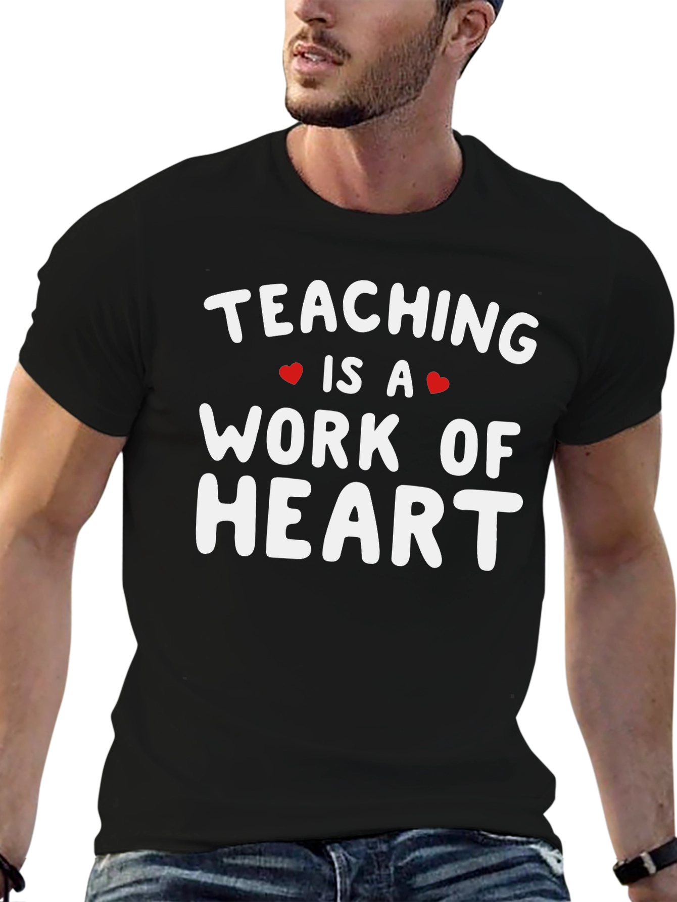 Teaching is a Work of Heart Graphic Tee