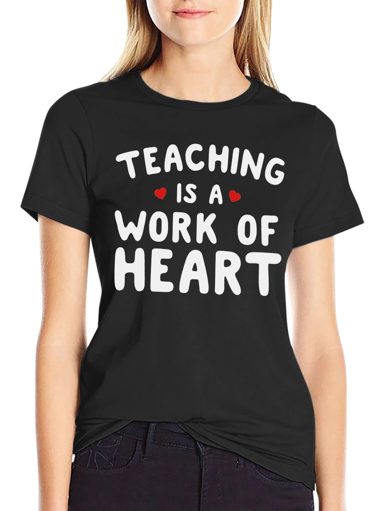 Teaching is a Work of Heart Graphic Tee