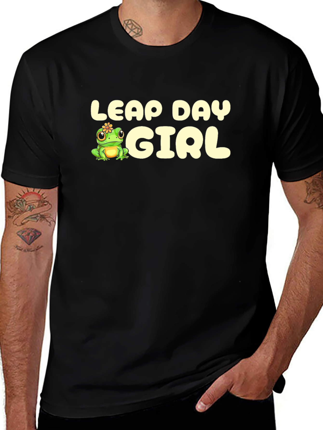 Leap Day Girl T-Shirt - Cute Frog Design