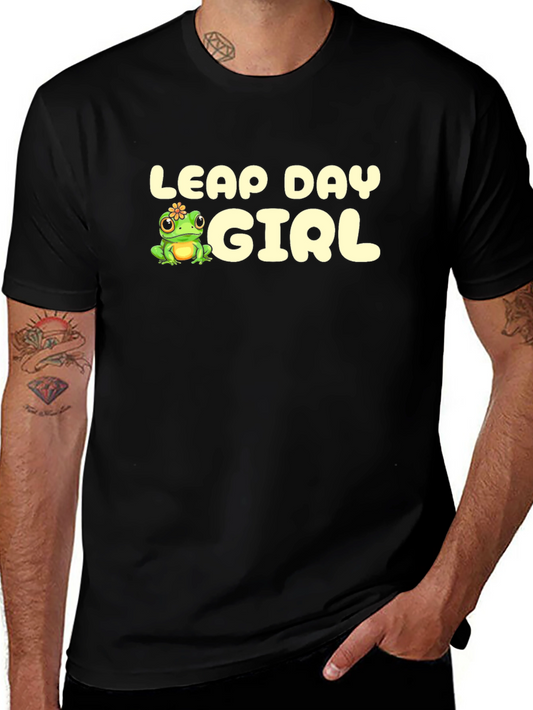 Leap Day Girl T-Shirt - Cute Frog Design