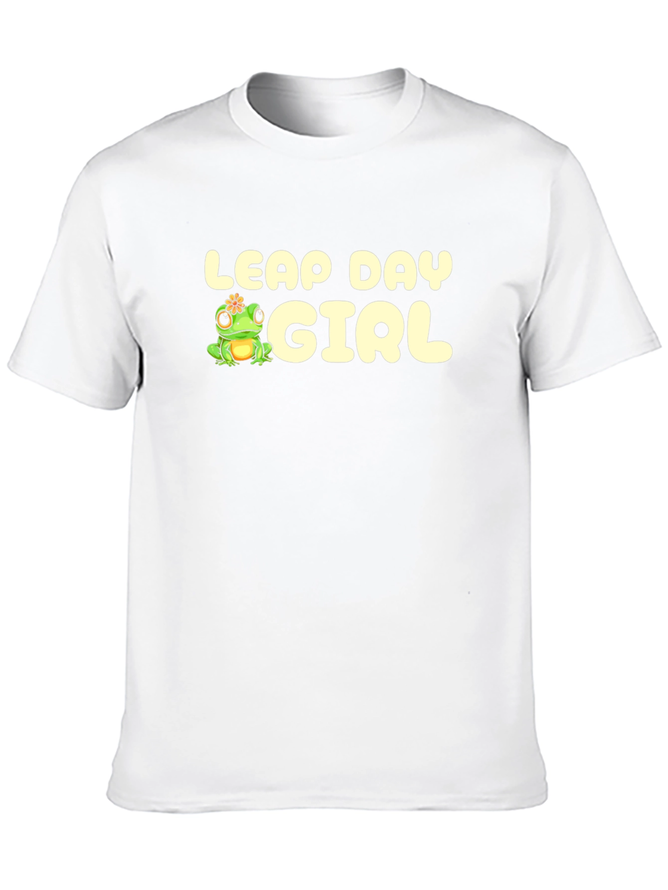 Leap Day Girl T-Shirt - Cute Frog Design