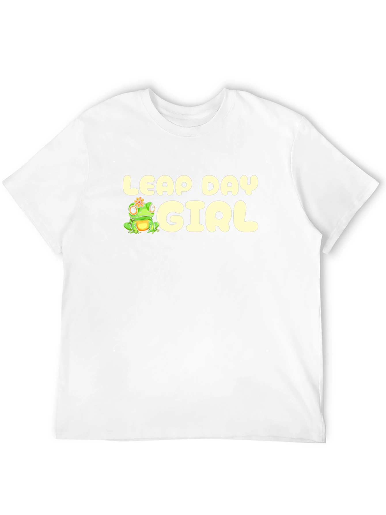 Leap Day Girl T-Shirt - Cute Frog Design
