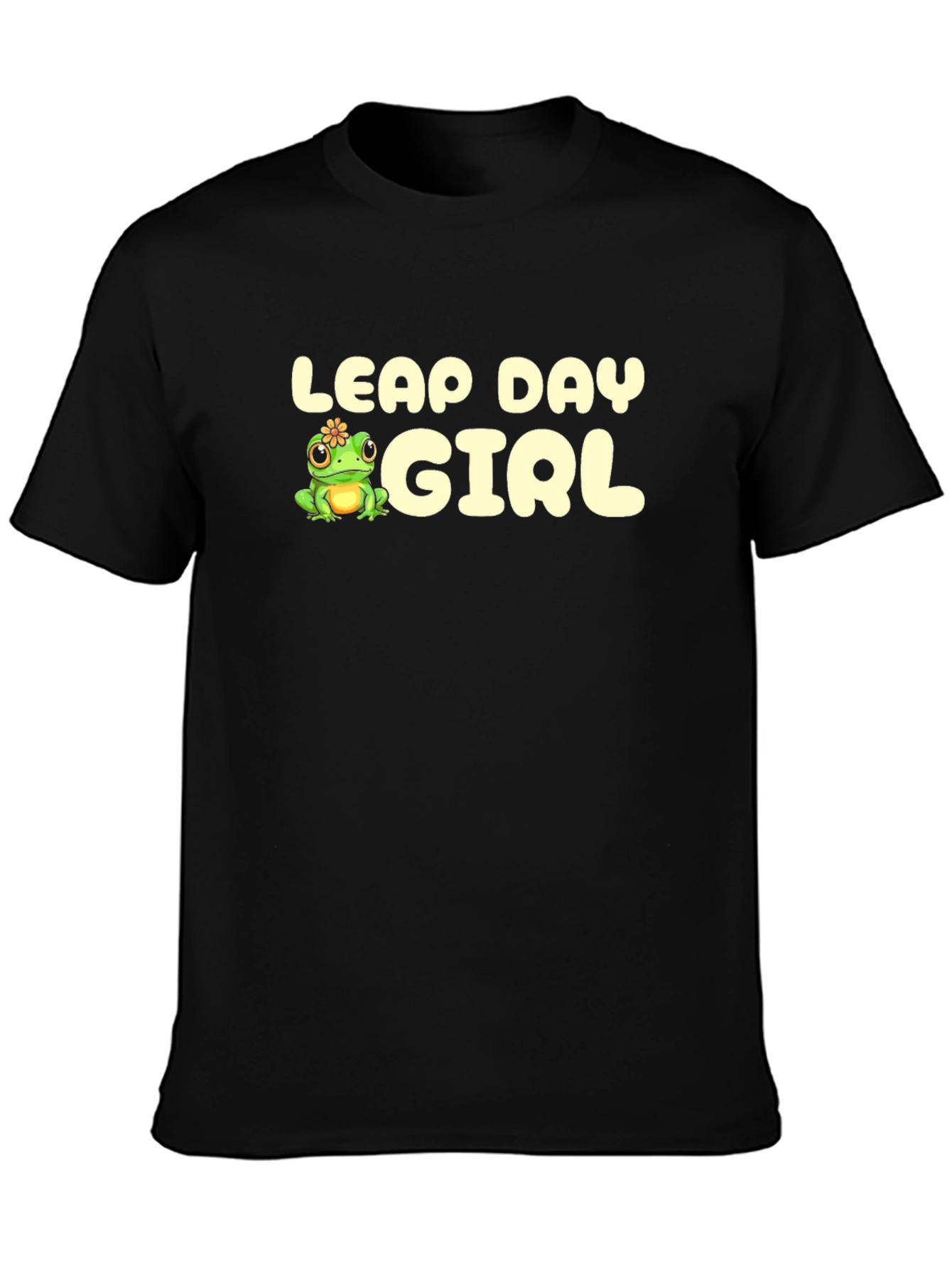 Leap Day Girl T-Shirt - Cute Frog Design