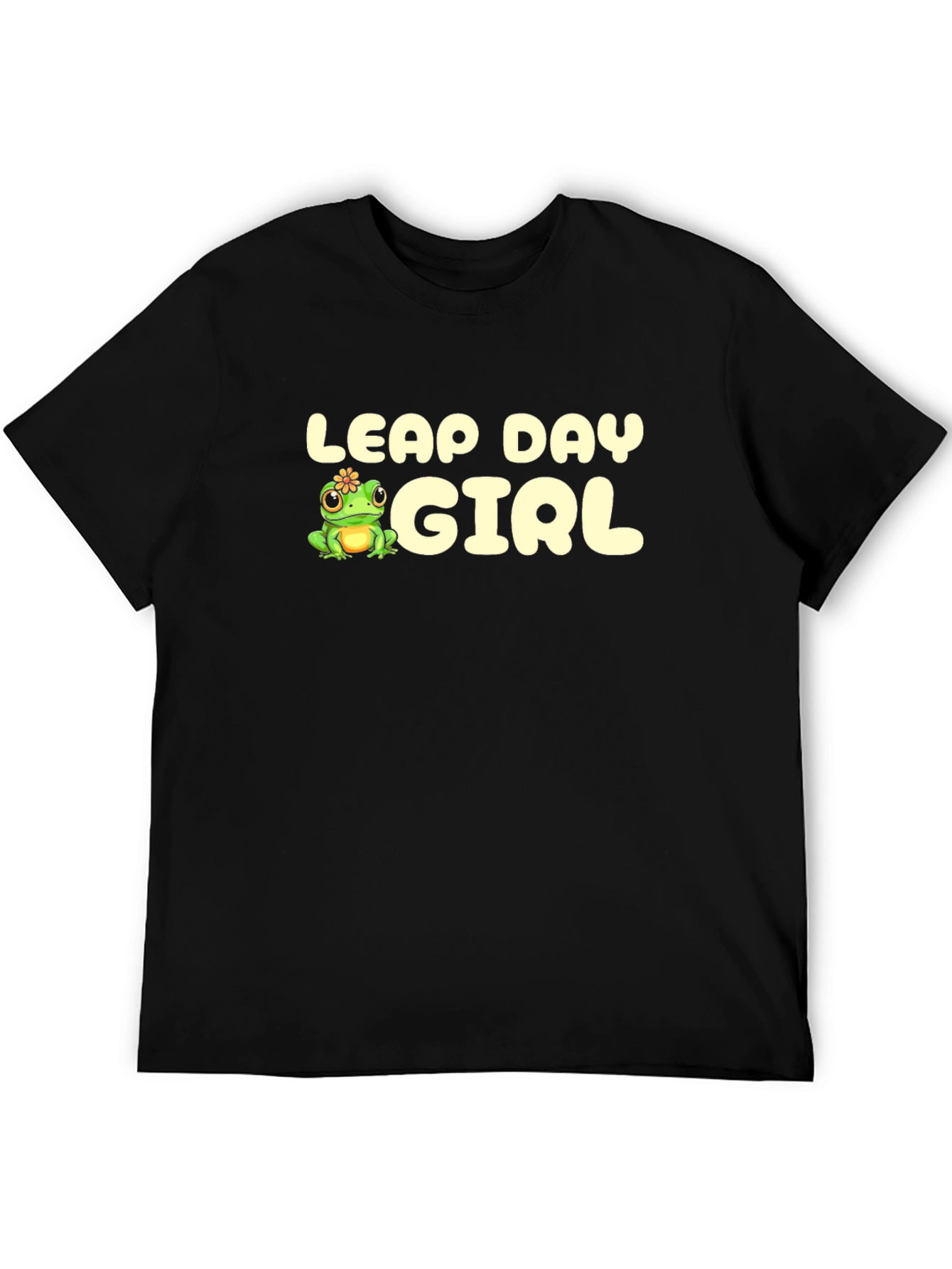 Leap Day Girl T-Shirt - Cute Frog Design
