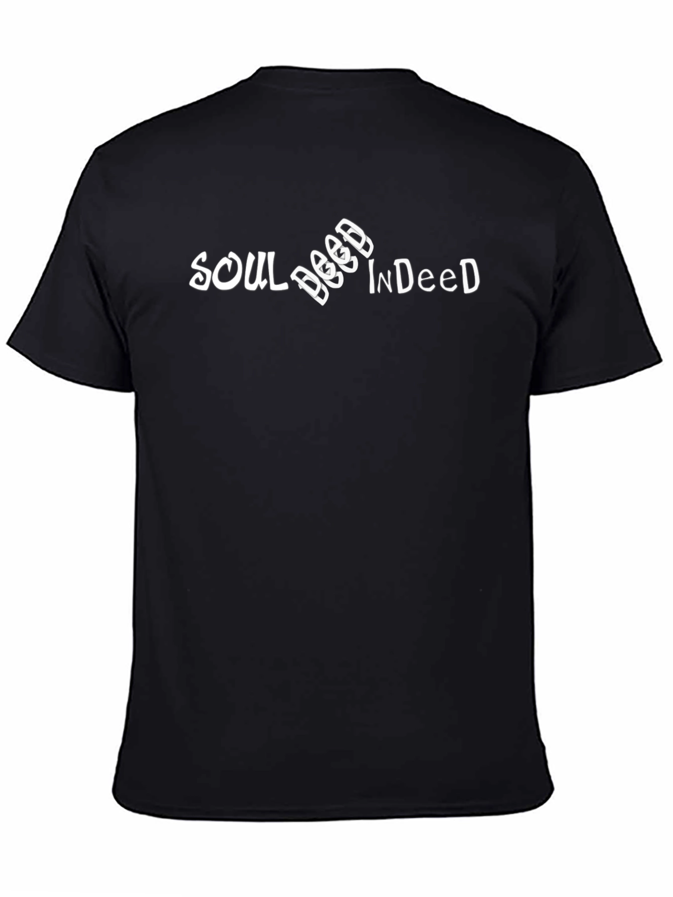 Soul Deep Indeed Black Cotton Graphic T-Shirt