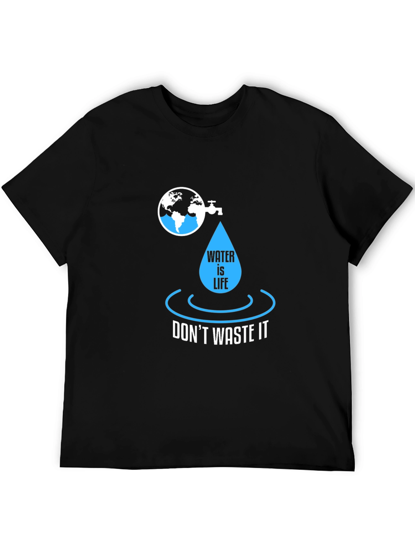 Water is Life Graphic Tee - Save Our Planet