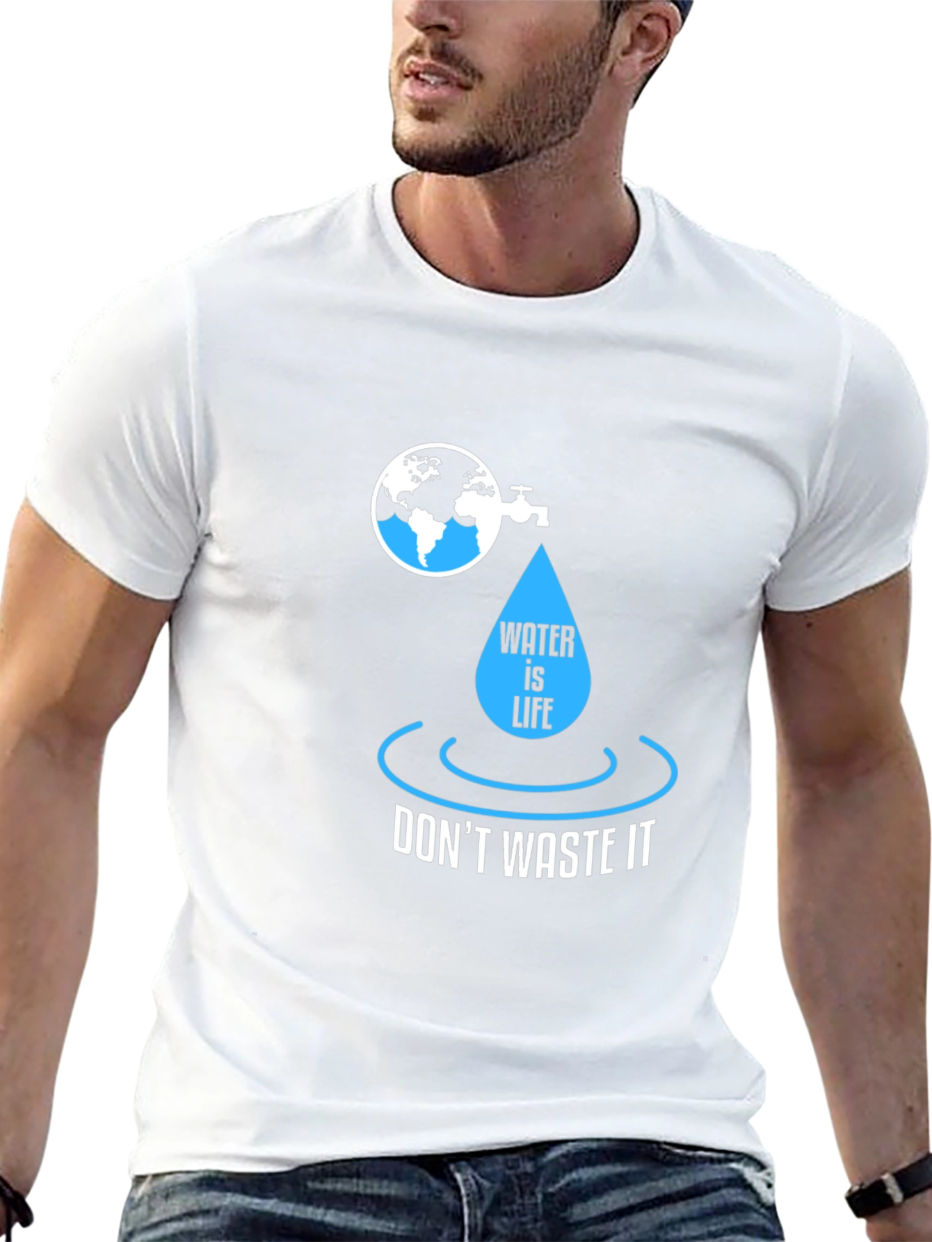 Water is Life Graphic Tee - Save Our Planet