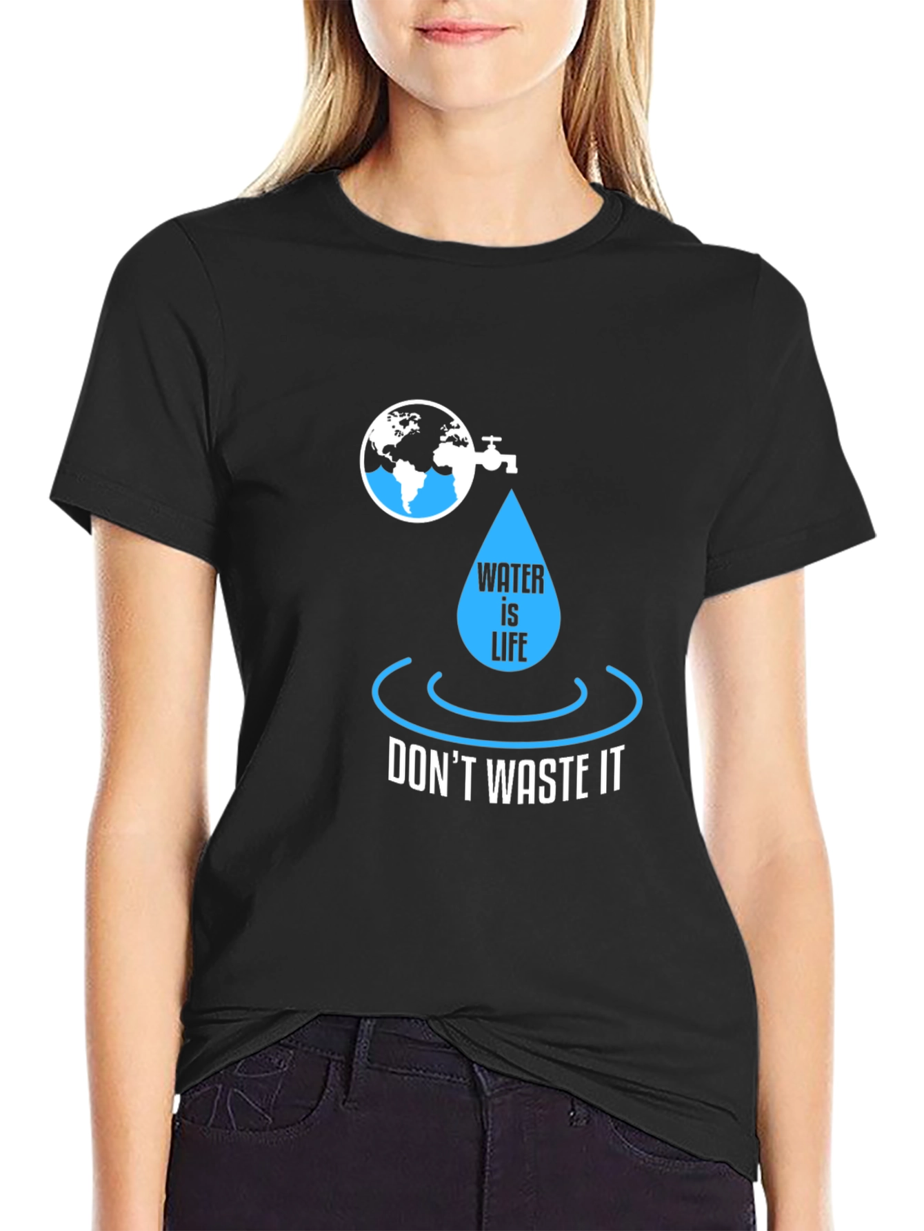 Water is Life Graphic Tee - Save Our Planet