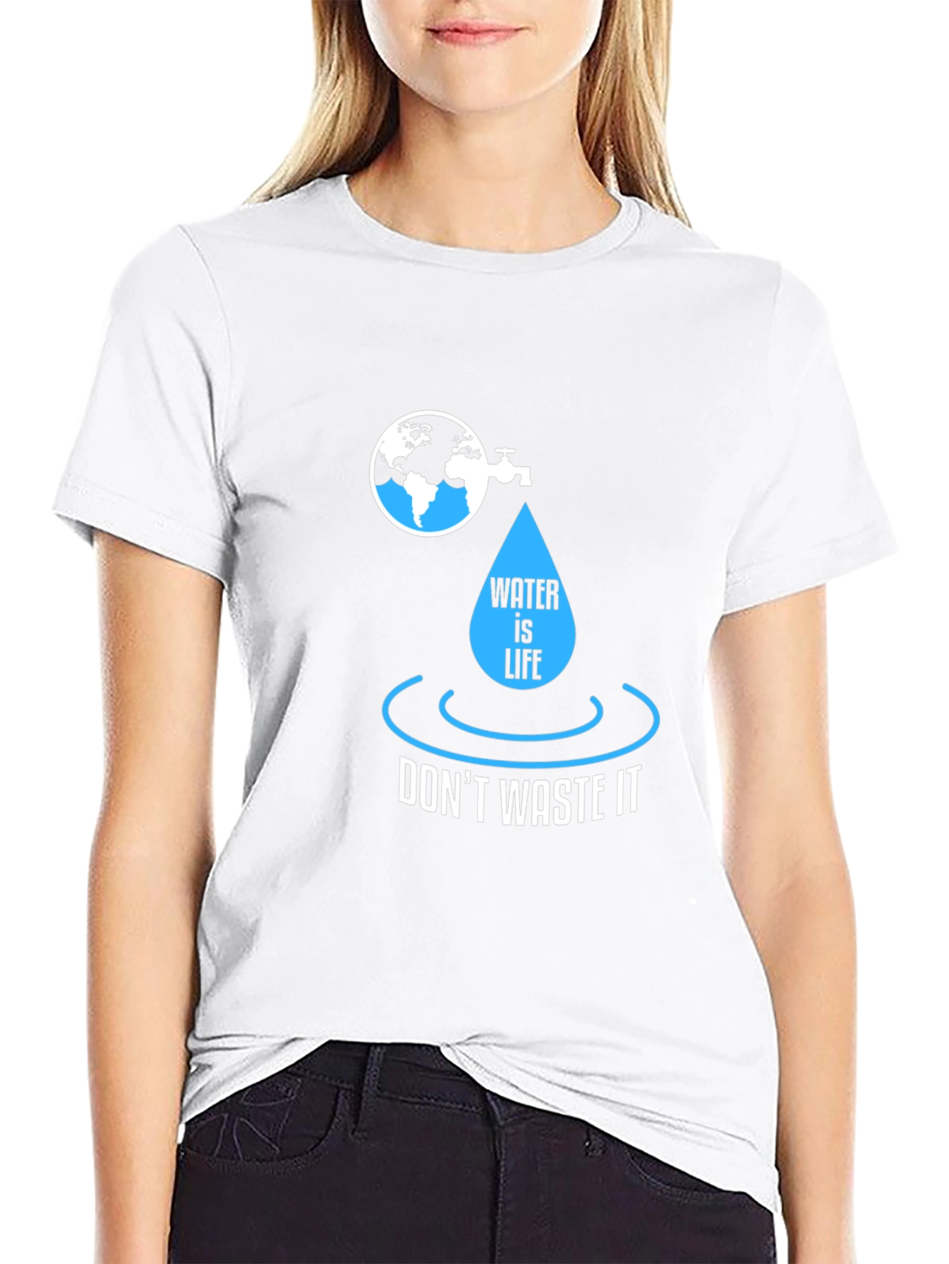 Water is Life Graphic Tee - Save Our Planet