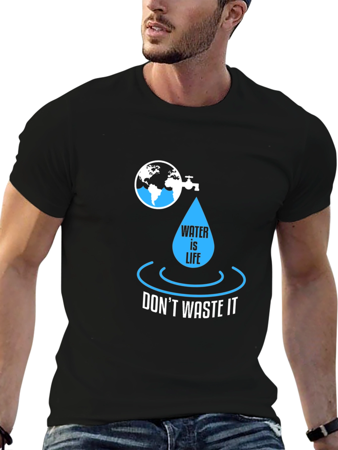 Water is Life Graphic Tee - Save Our Planet