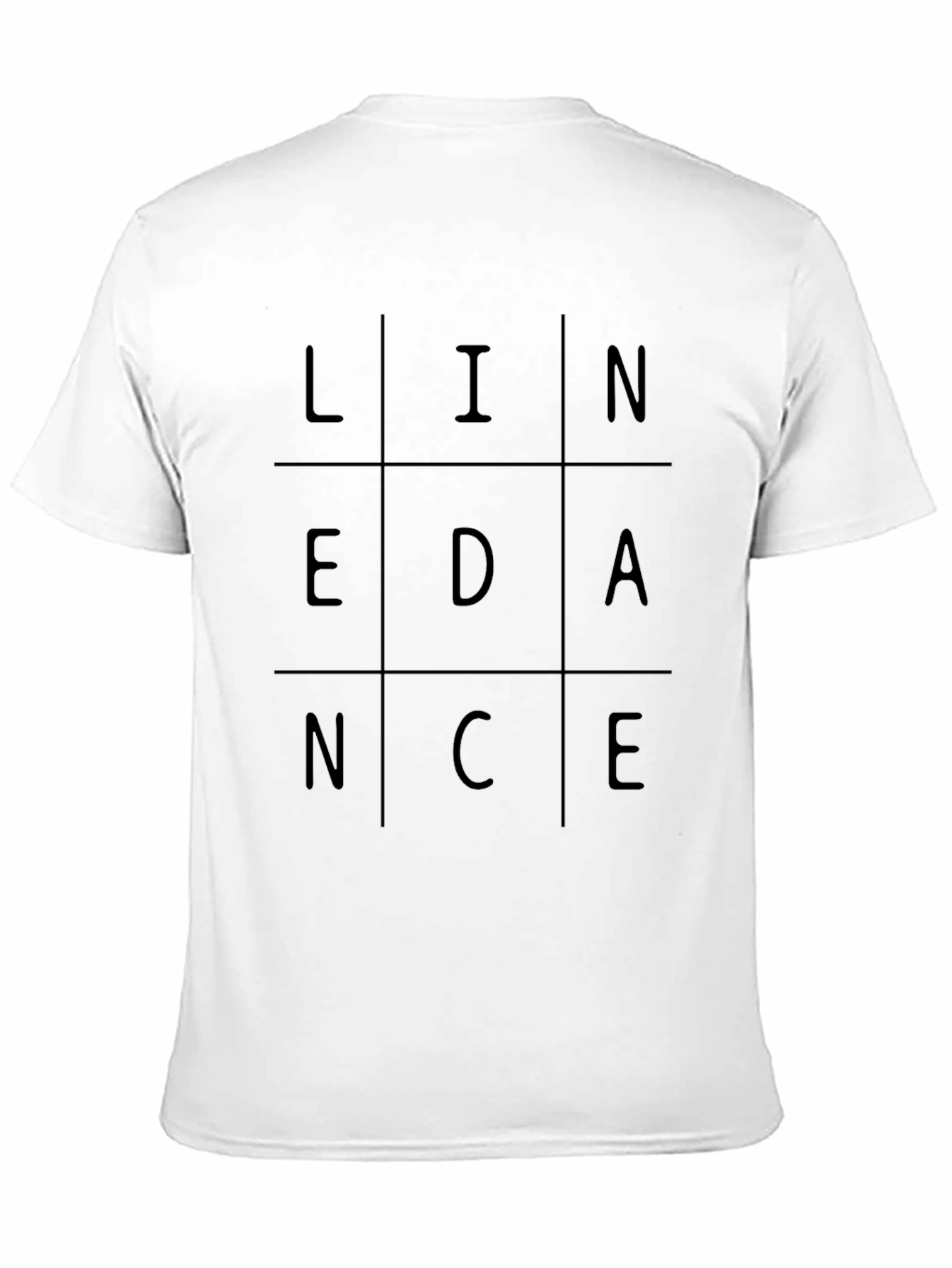 LINEDANCE Graphic T-Shirt - Trendy Grid Design