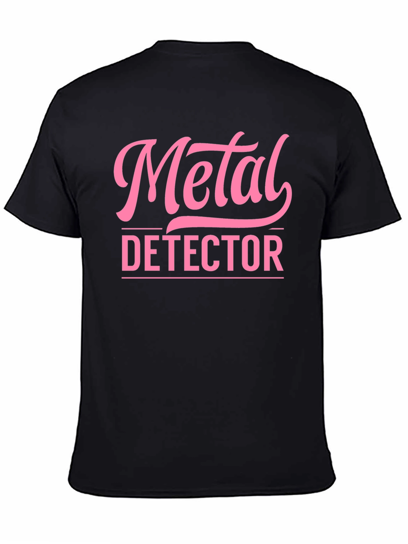 Metal Detector Graphic T-Shirt - Black