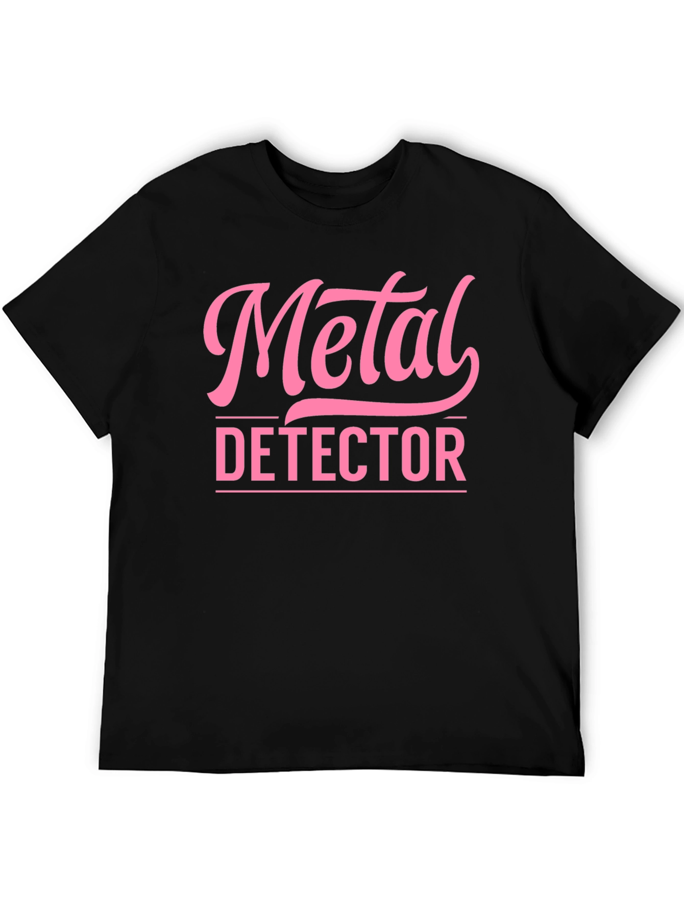 Metal Detector Graphic T-Shirt - Black