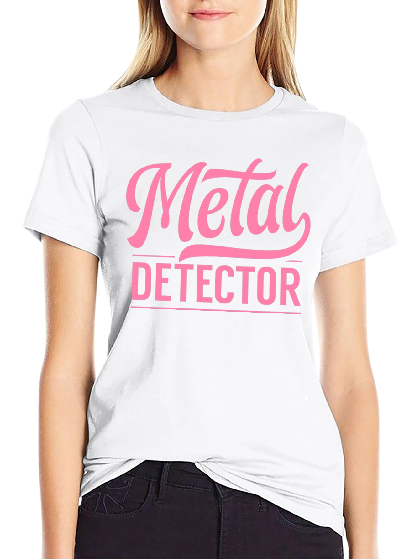 Metal Detector Graphic T-Shirt - Black
