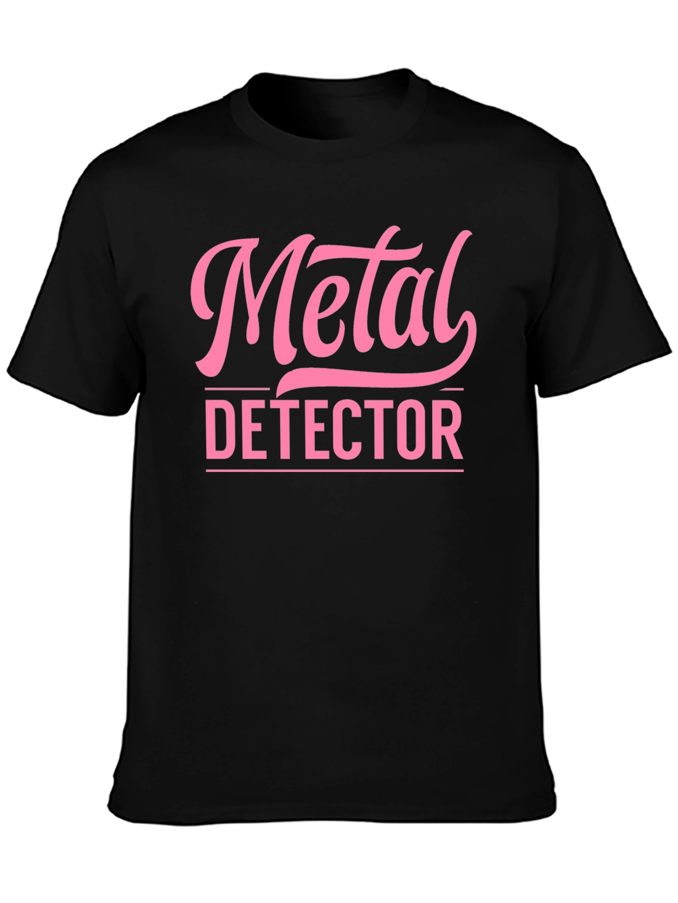 Metal Detector Graphic T-Shirt - Black