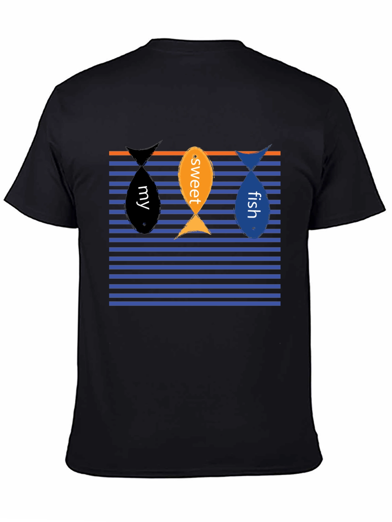 My Sweet Fish Graphic Tee - Black