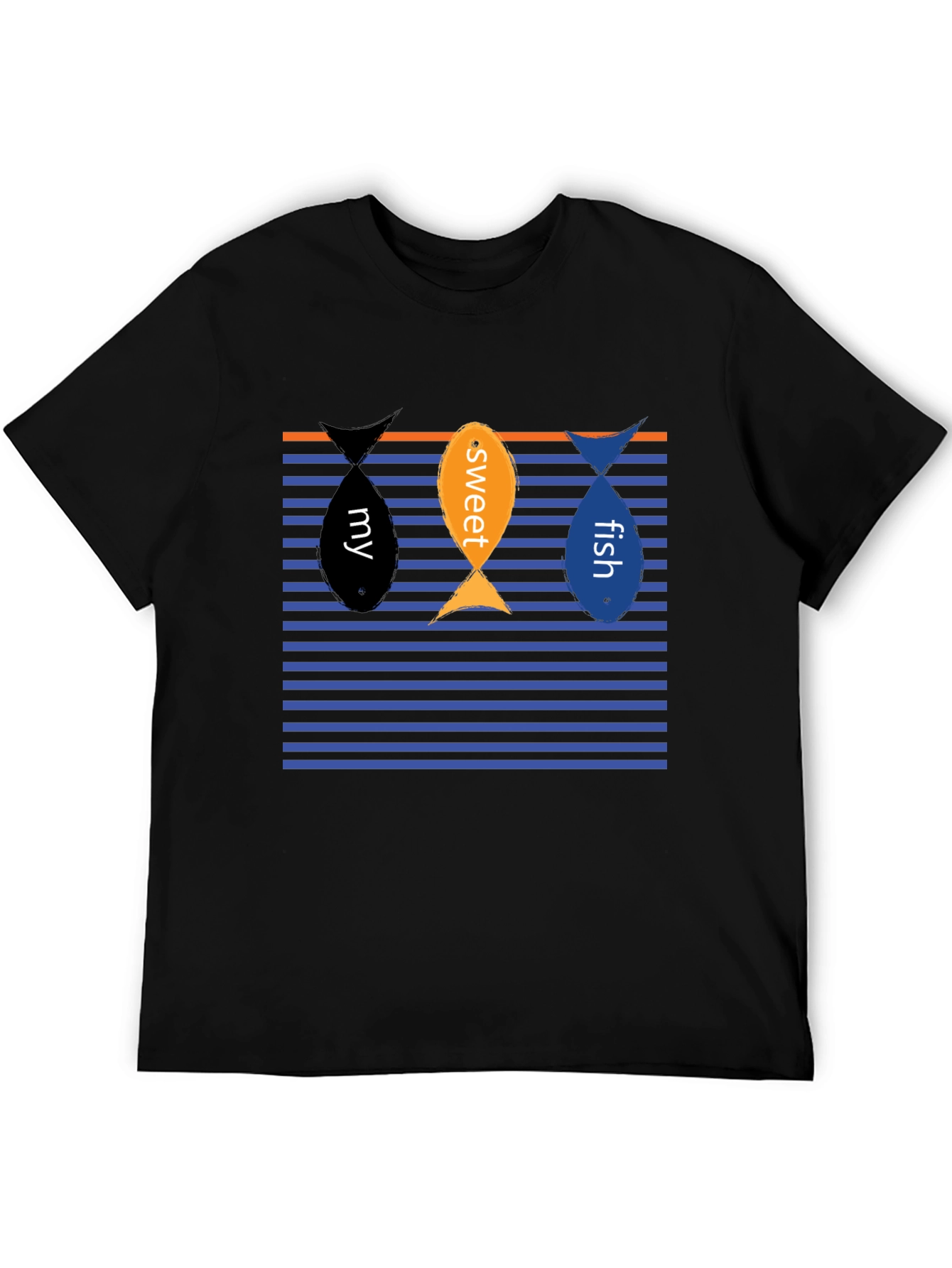 My Sweet Fish Graphic Tee - Black