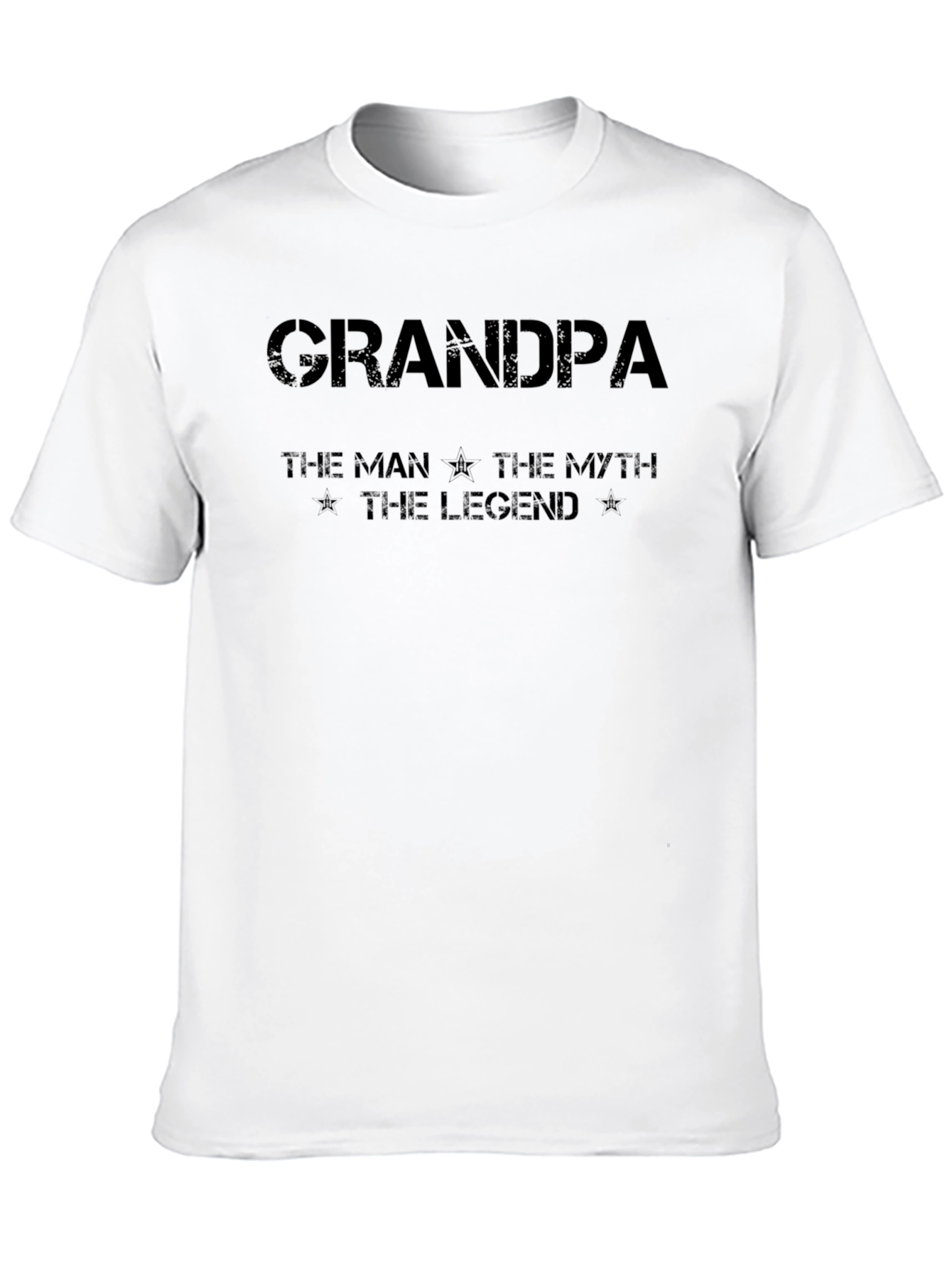 Grandpa The Man The Myth Legend Black T-Shirt