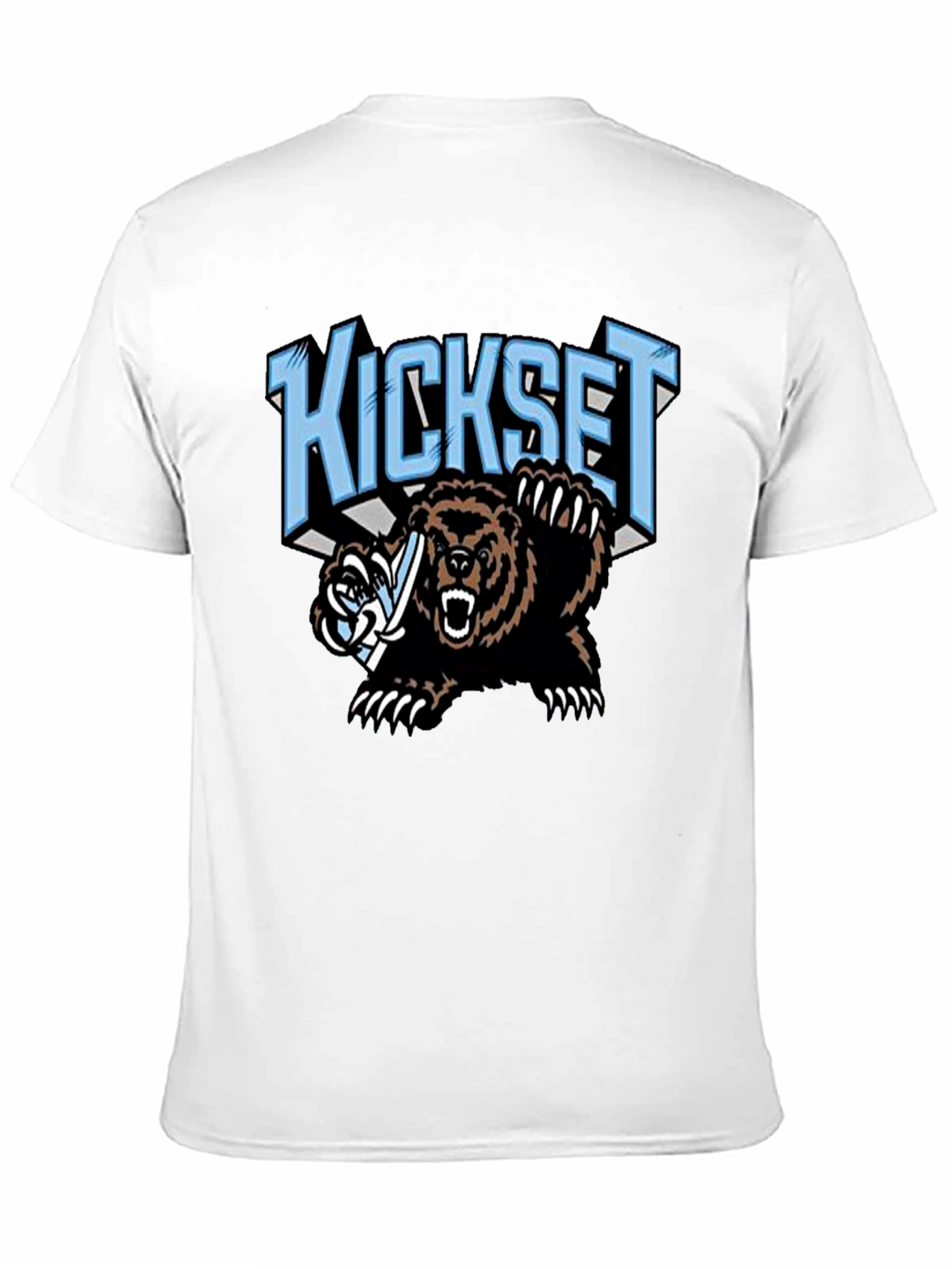 Kickset Bear Graphic Black T-Shirt