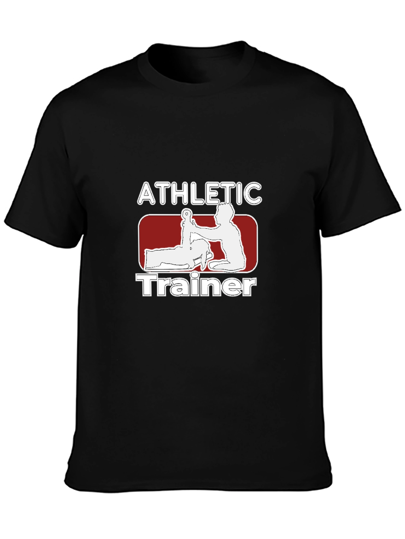 Athletic Trainer Graphic T-Shirt - Black