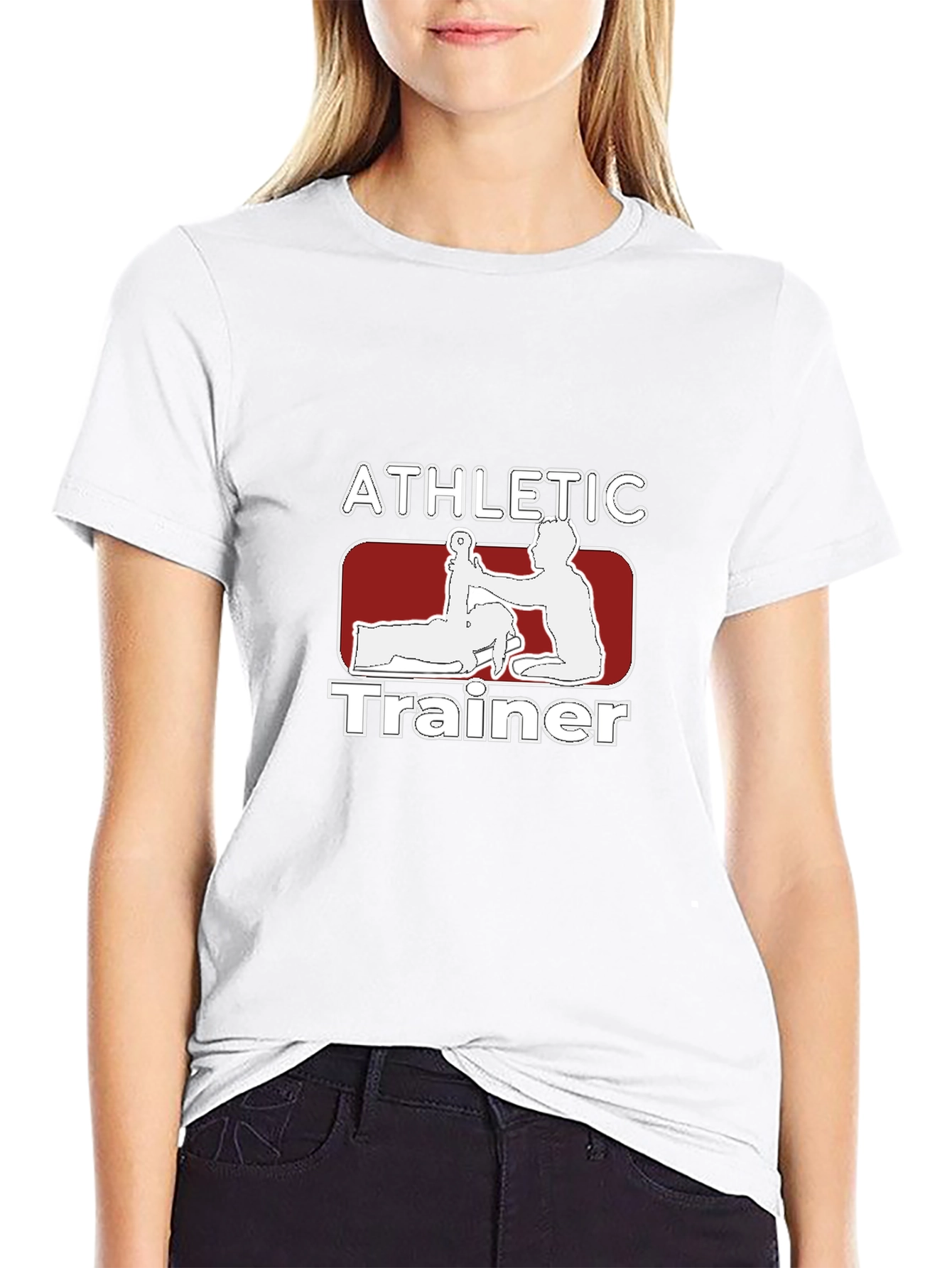 Athletic Trainer Graphic T-Shirt - Black