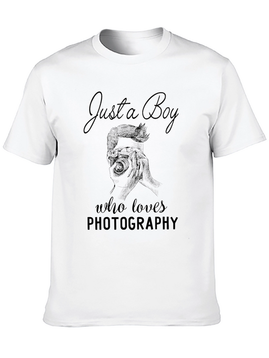Just a Boy Photography Lover Graphic Tee