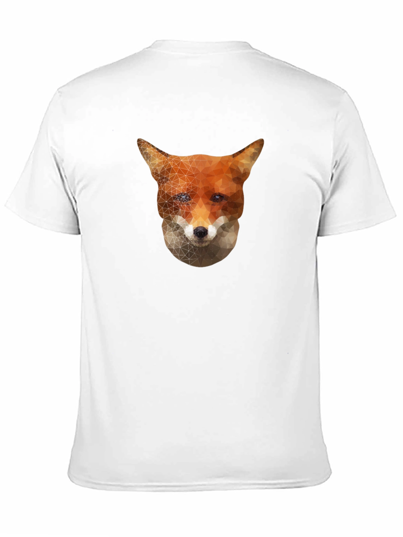 Geometric Fox Graphic Tee - Stylish Black T-Shirt
