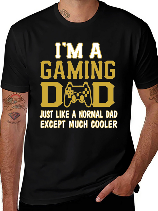Gaming Dad Graphic T-Shirt - Cool Gamer Fathers Day Tee