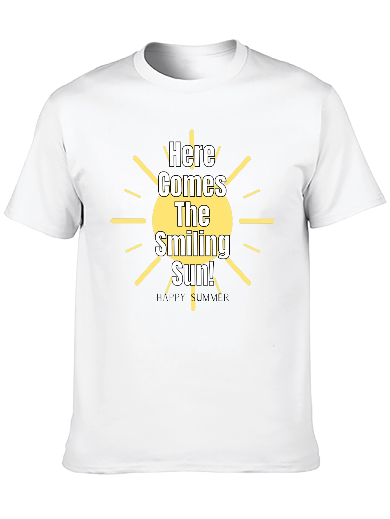 Smiling Sun Graphic Tee - Happy Summer Vibes