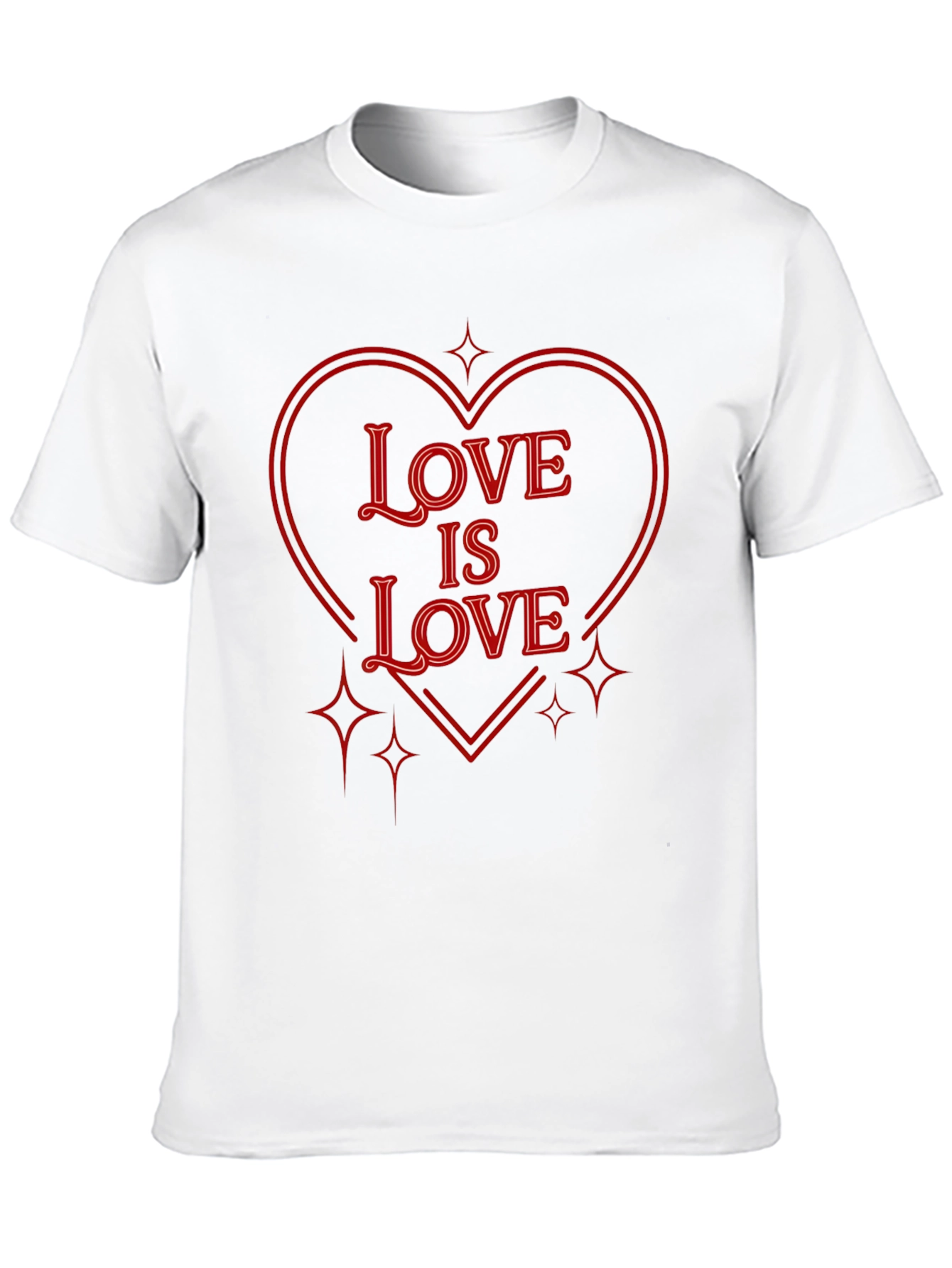 Love is Love Graphic Tee - Black Cotton Shirt