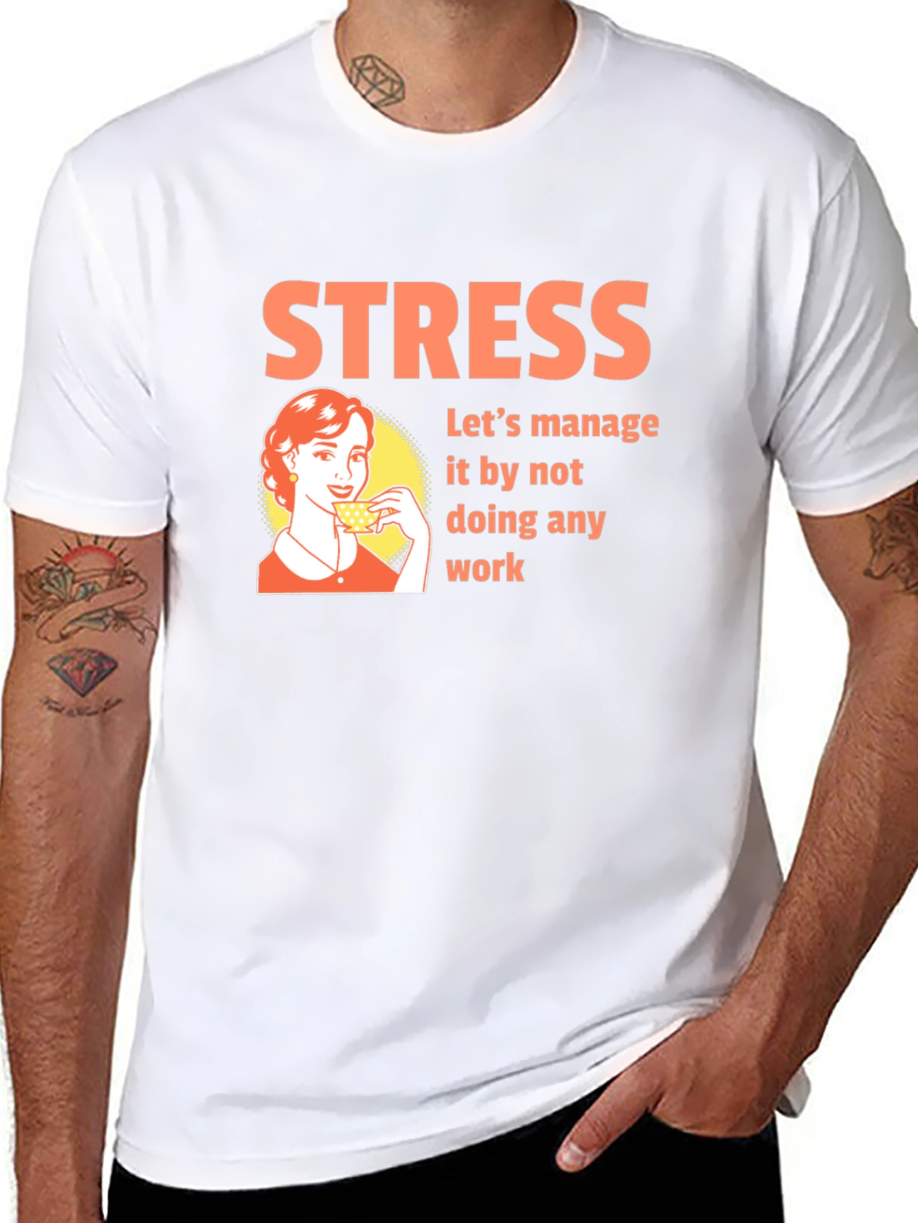 Stress Management T-Shirt - Funny Graphic Tee