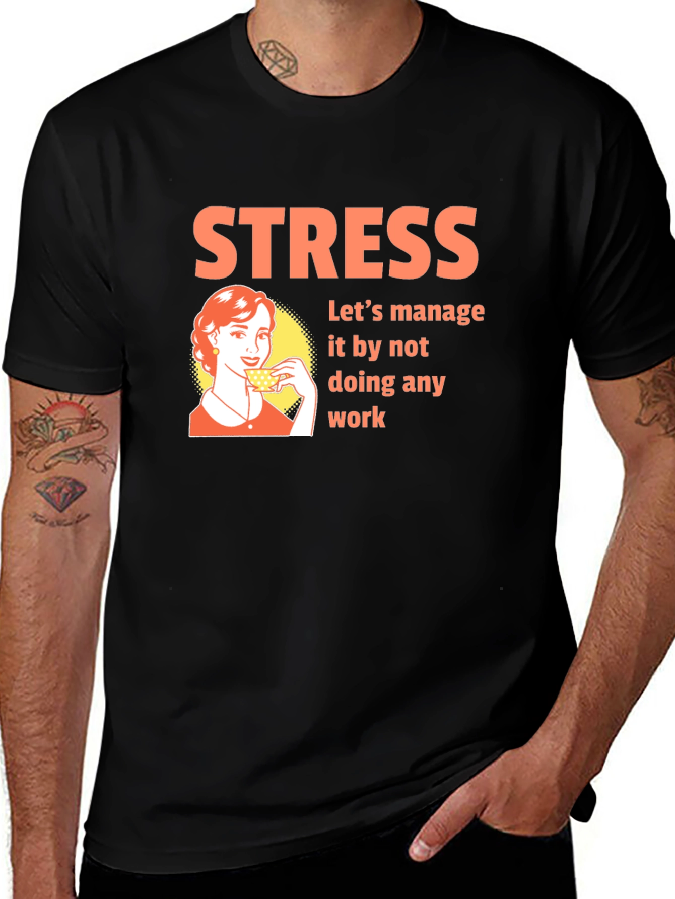 Stress Management T-Shirt - Funny Graphic Tee