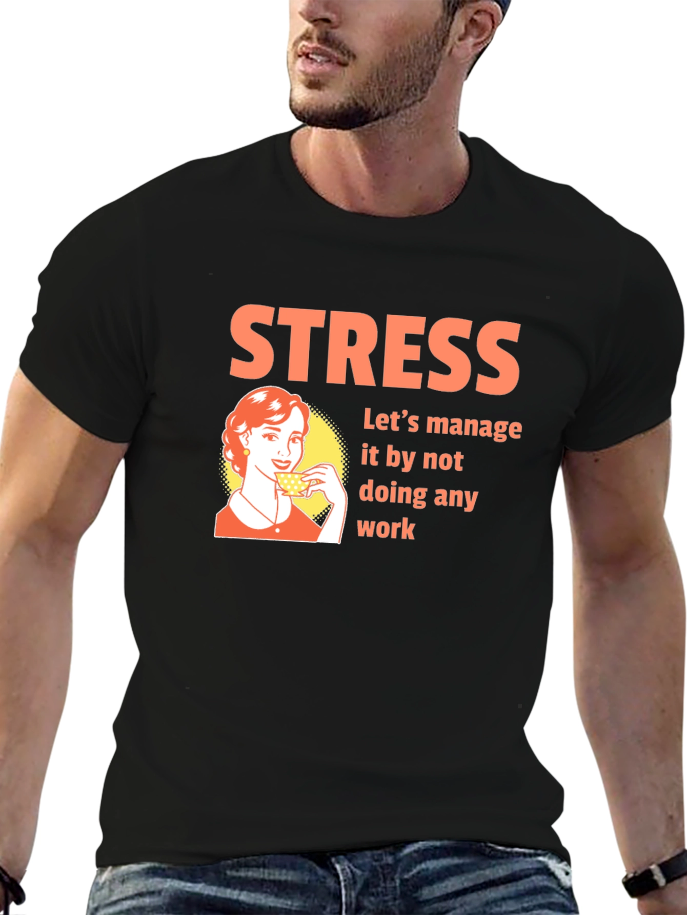 Stress Management T-Shirt - Funny Graphic Tee
