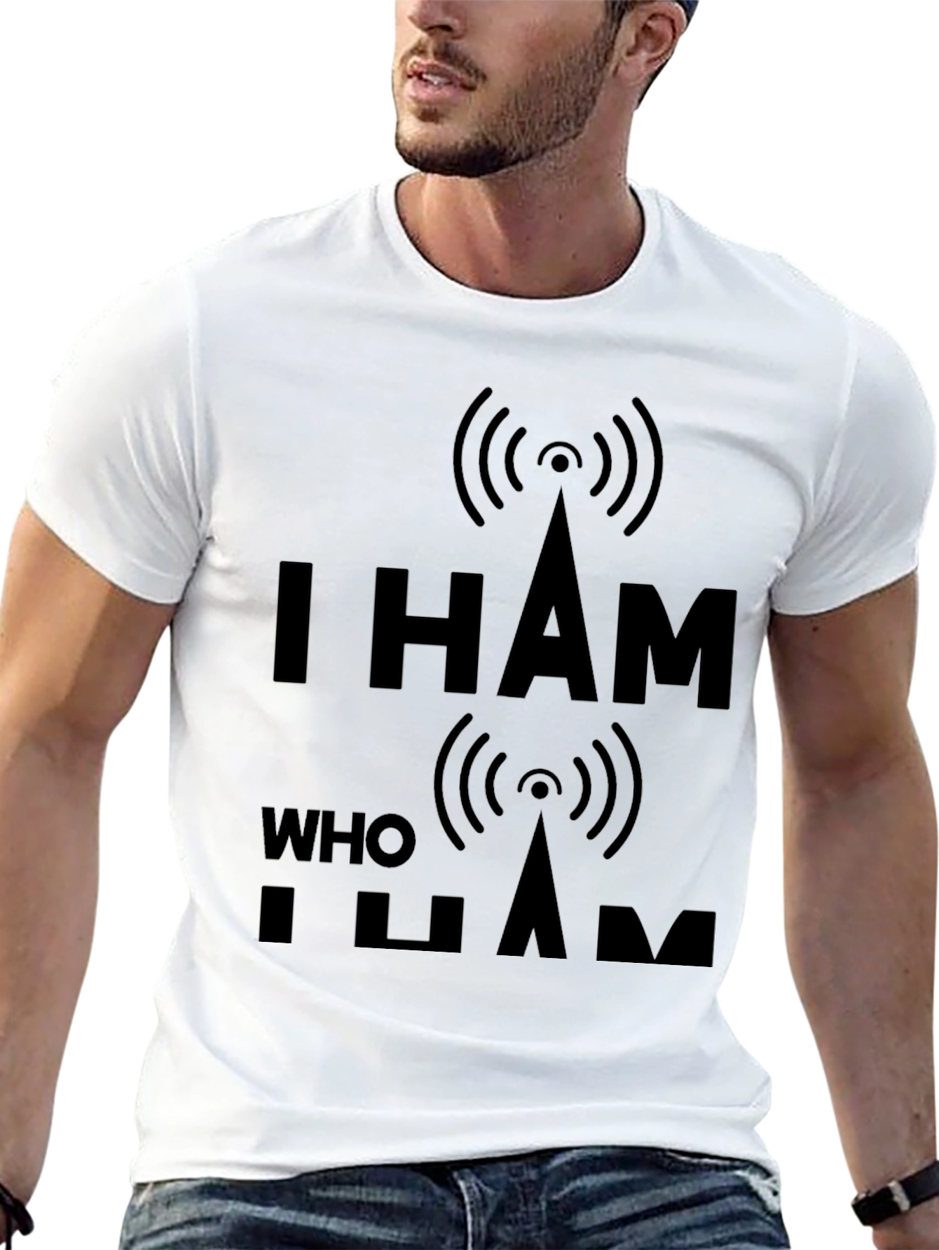 I Ham Who I Ham Black T-Shirt