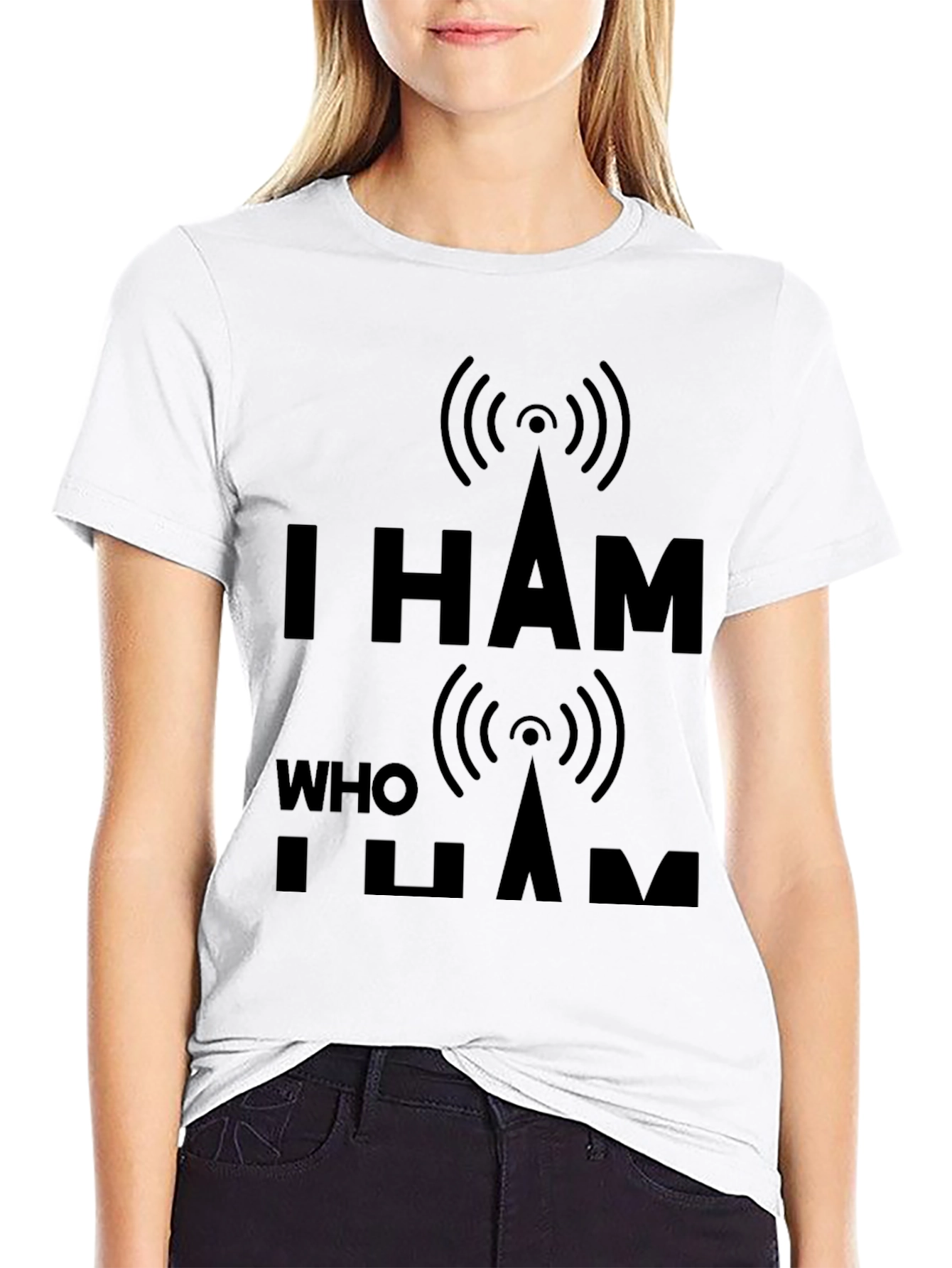 I Ham Who I Ham Black T-Shirt
