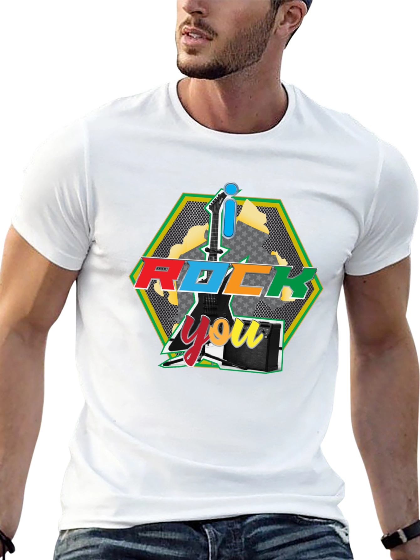 I Rock You Graphic Tee - Black T-Shirt