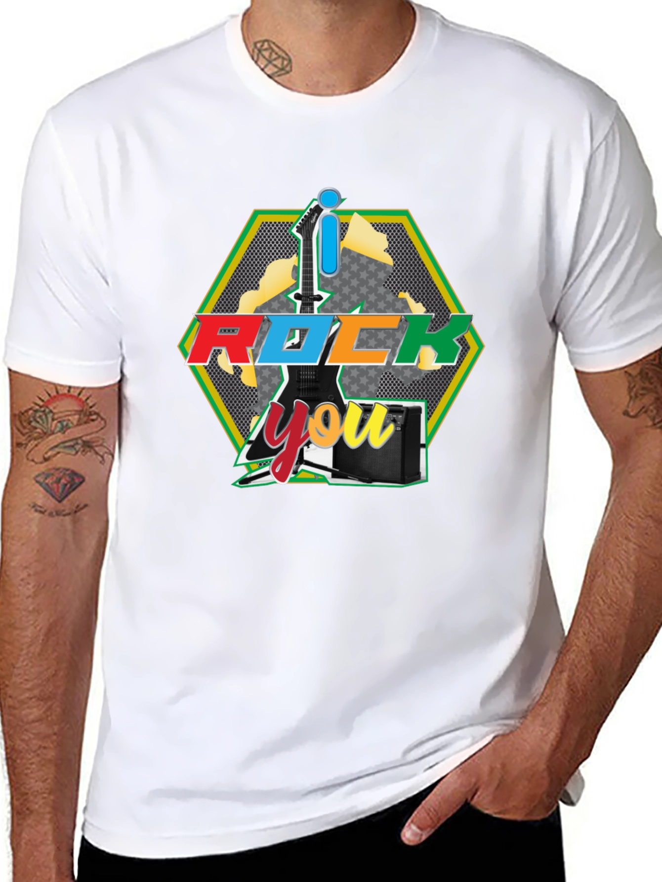 I Rock You Graphic Tee - Black T-Shirt