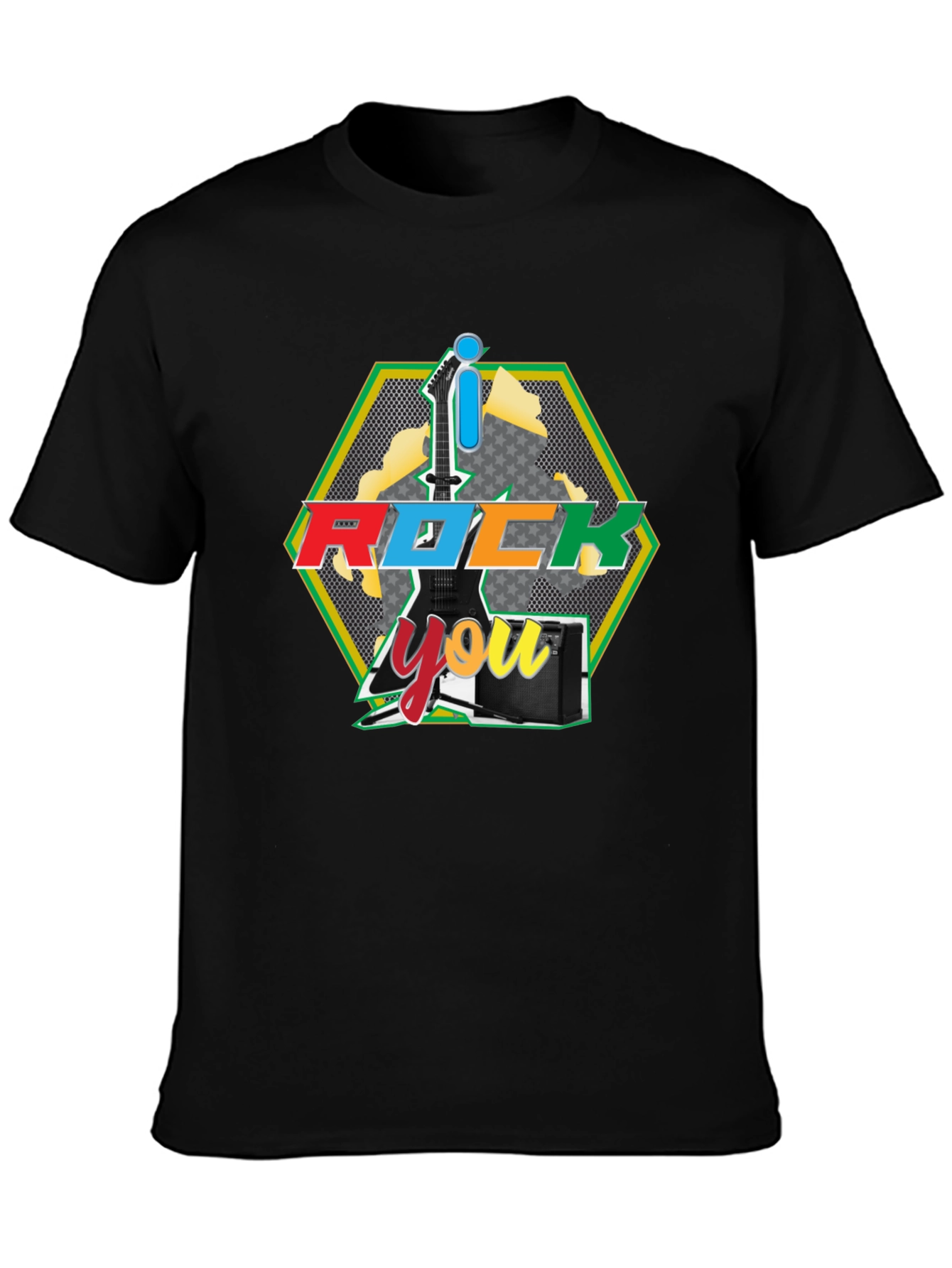 I Rock You Graphic Tee - Black T-Shirt
