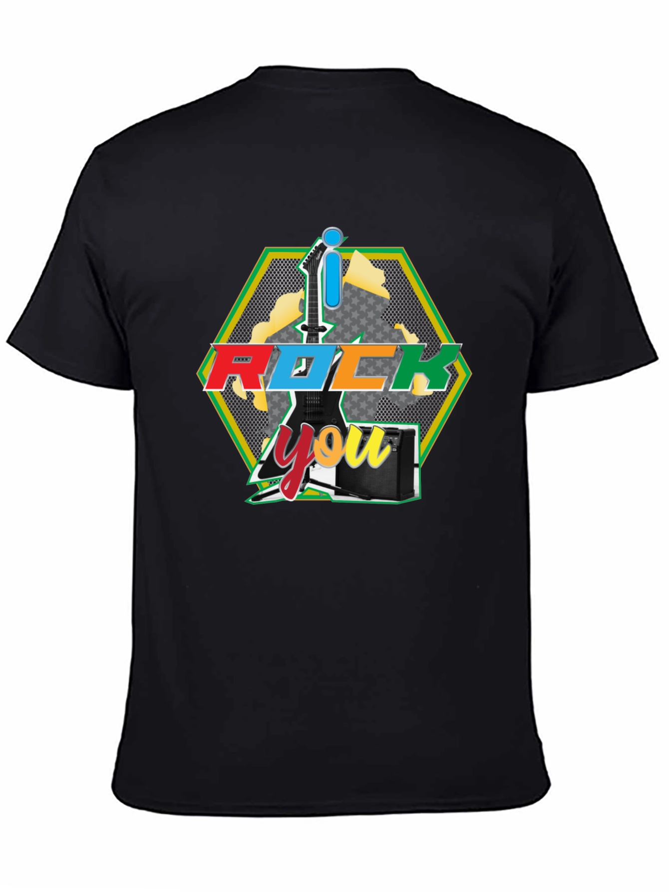 I Rock You Graphic Tee - Black T-Shirt