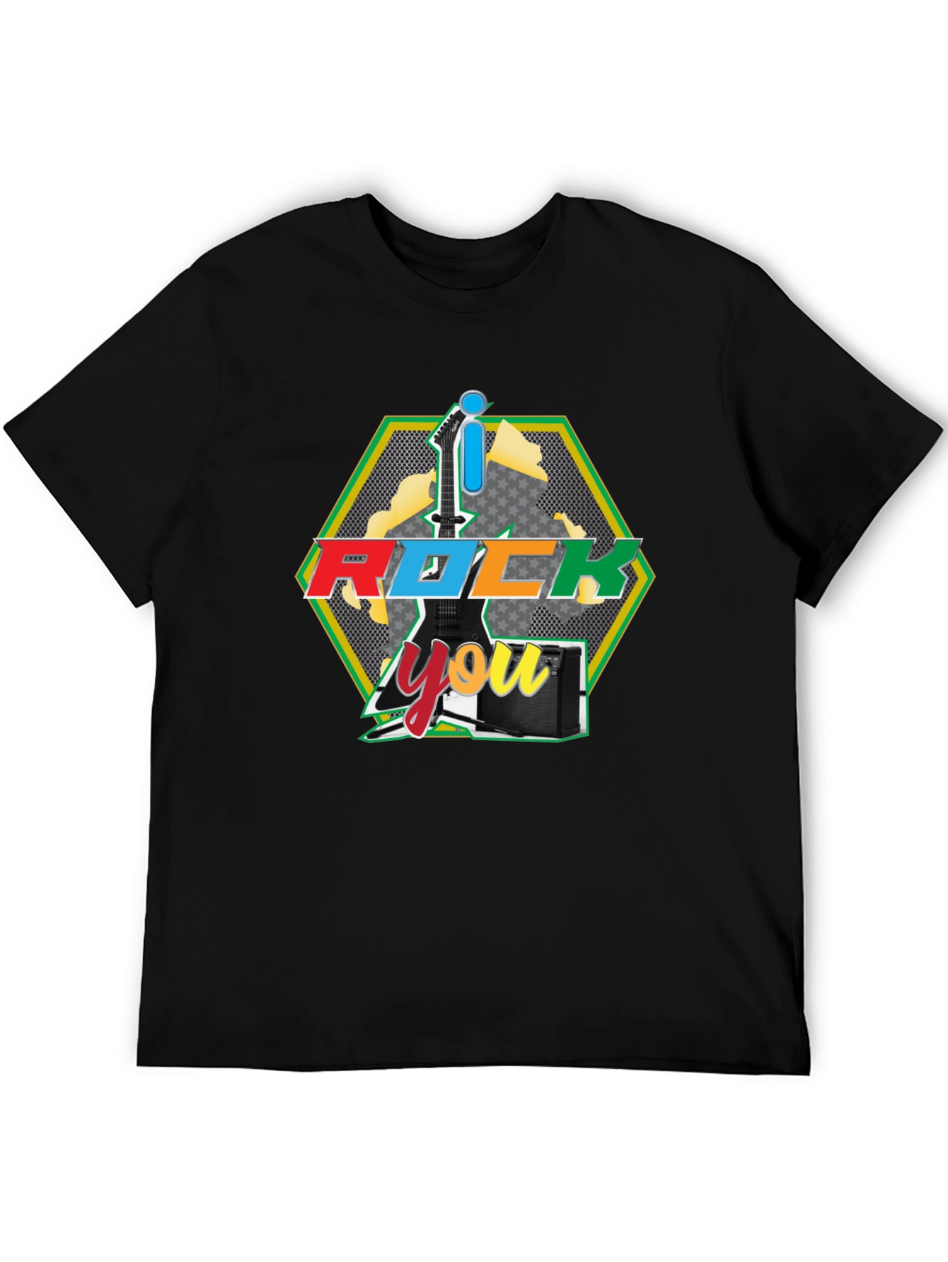 I Rock You Graphic Tee - Black T-Shirt