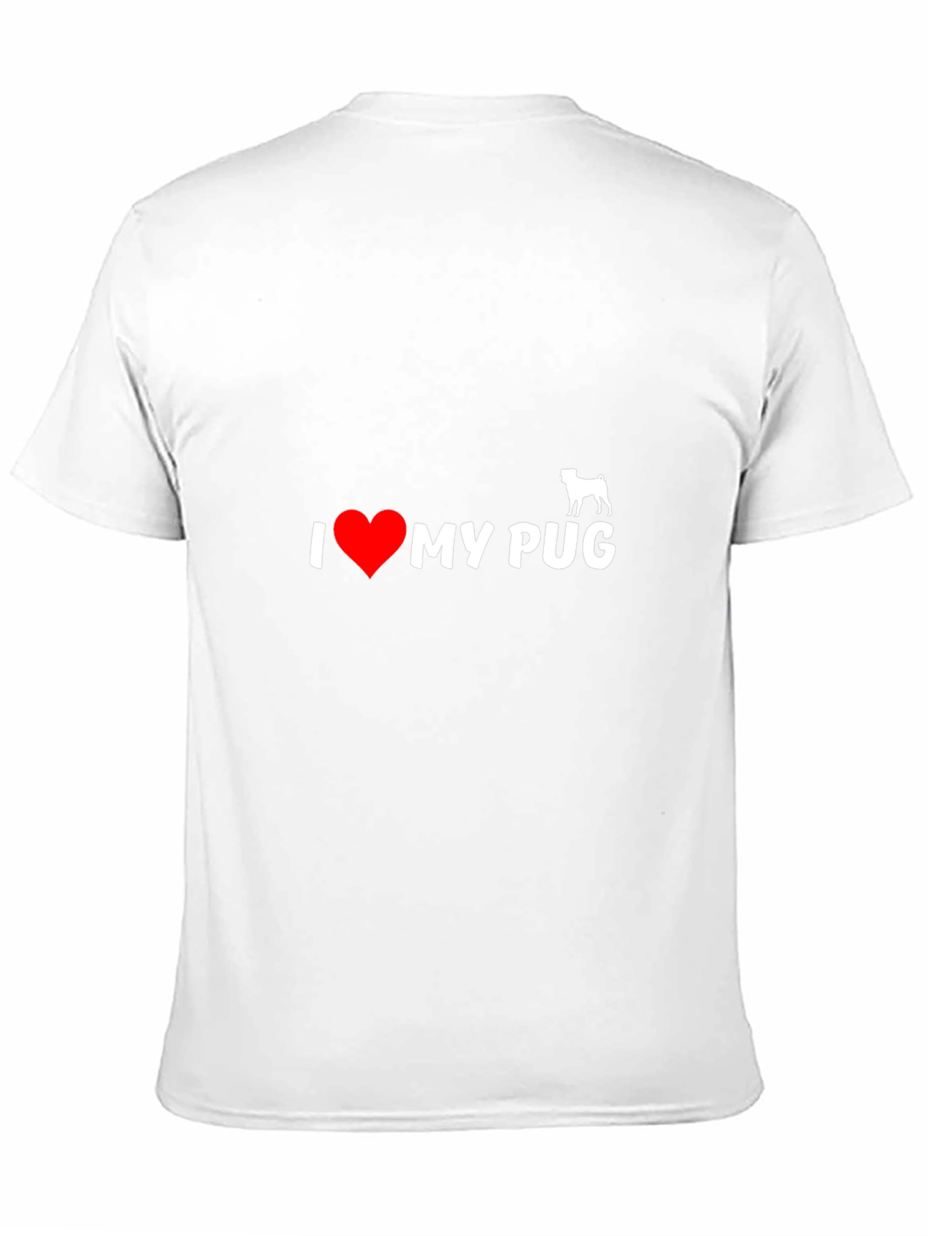I Heart My Pug T-Shirt - Black