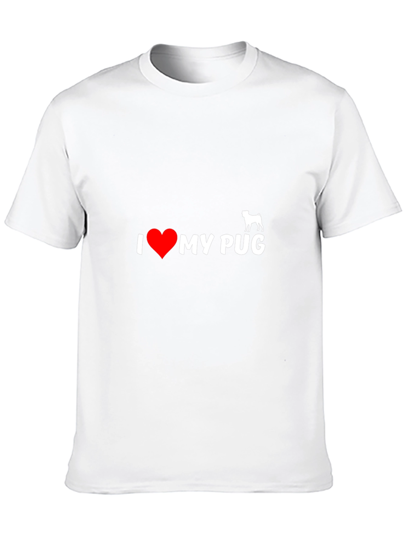 I Heart My Pug T-Shirt - Black