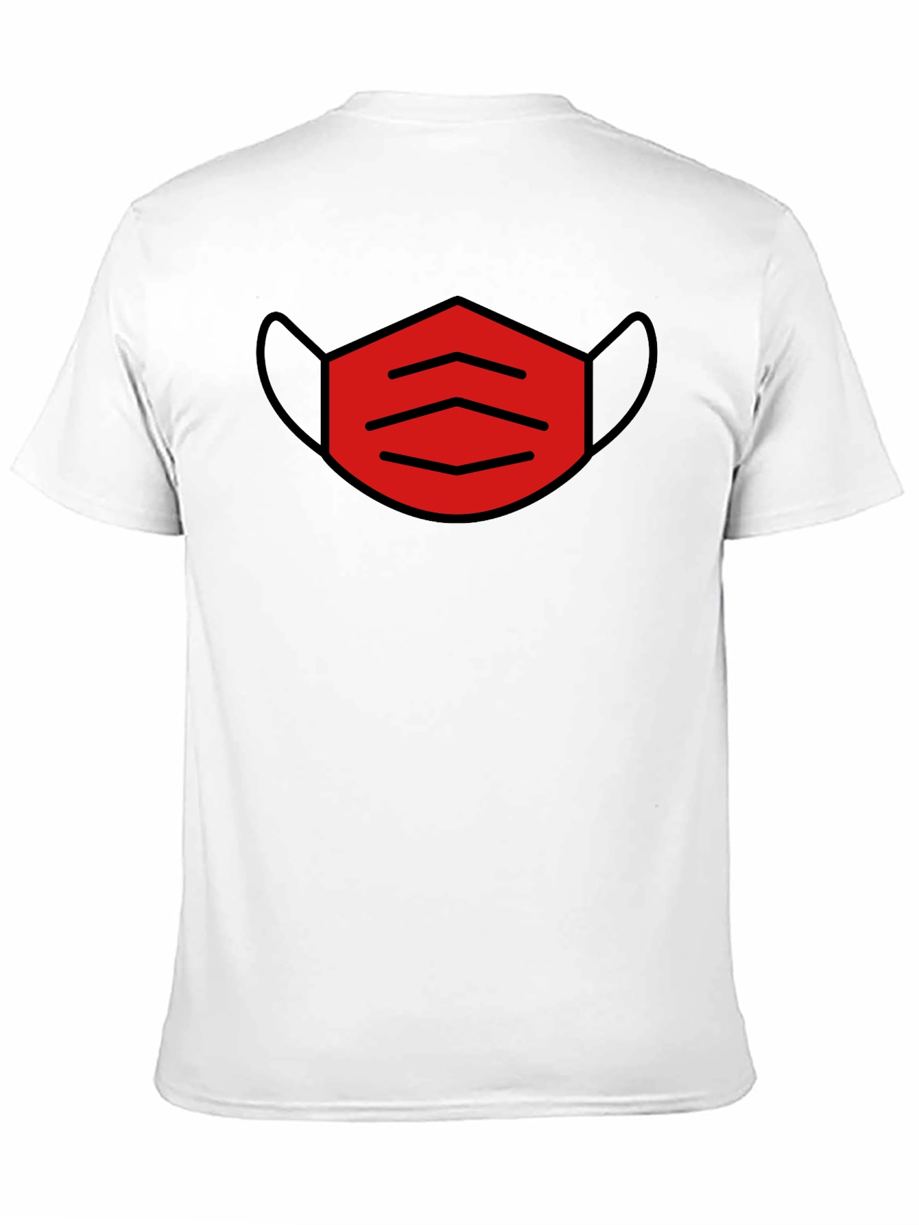 Mask Graphic Tee - Trendy Black T-Shirt
