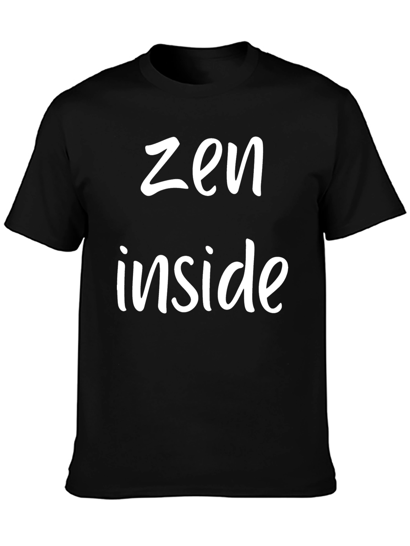 Zen Inside Graphic Tee - Black Casual T-Shirt